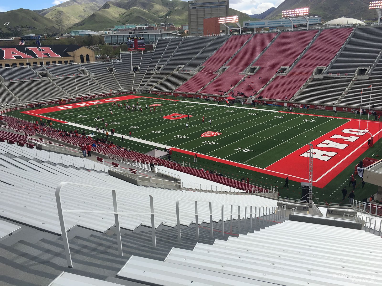 section w7, row 50 seat view  - rice-eccles stadium