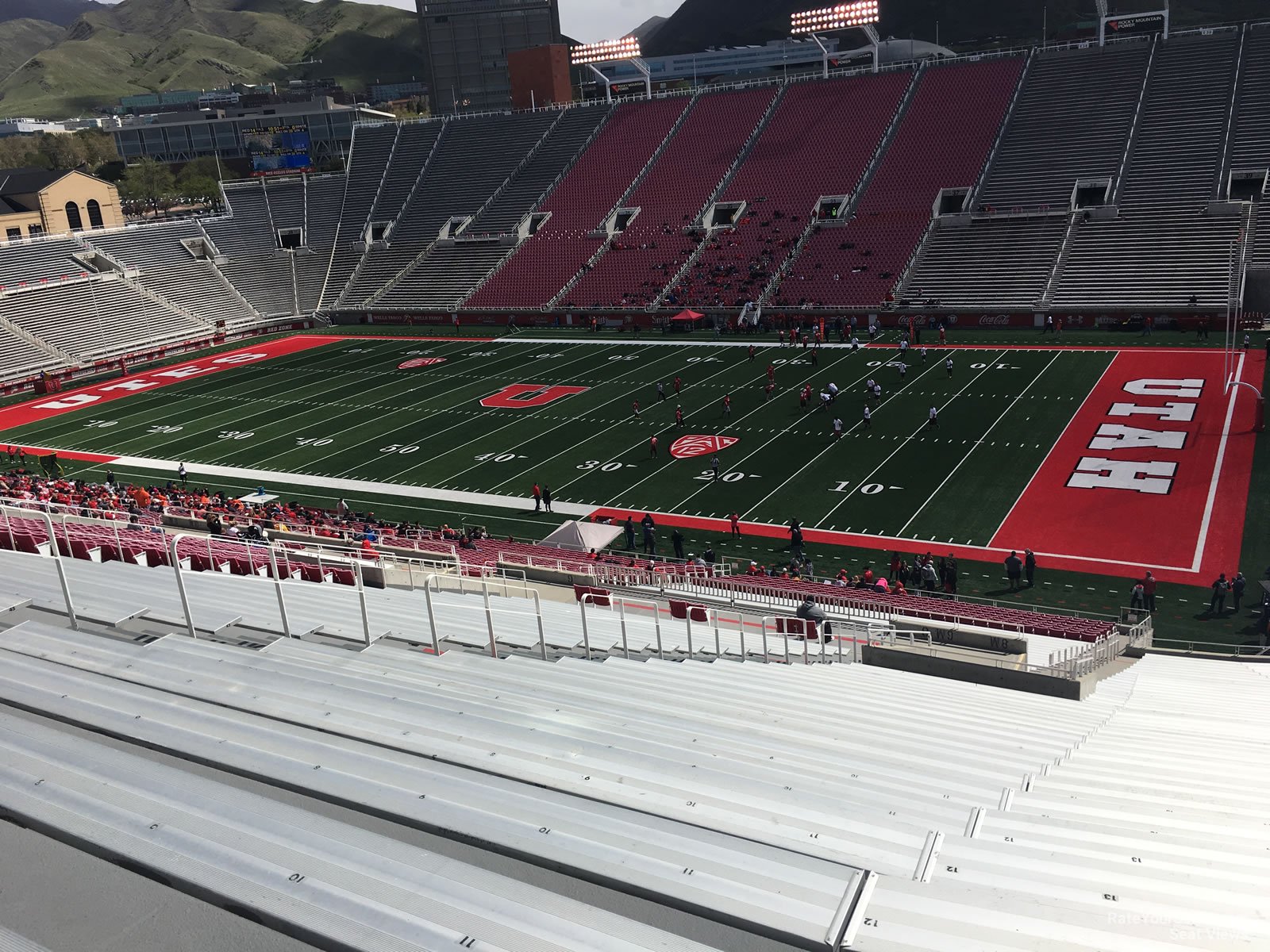 section w8, row 50 seat view  for football - rice-eccles stadium