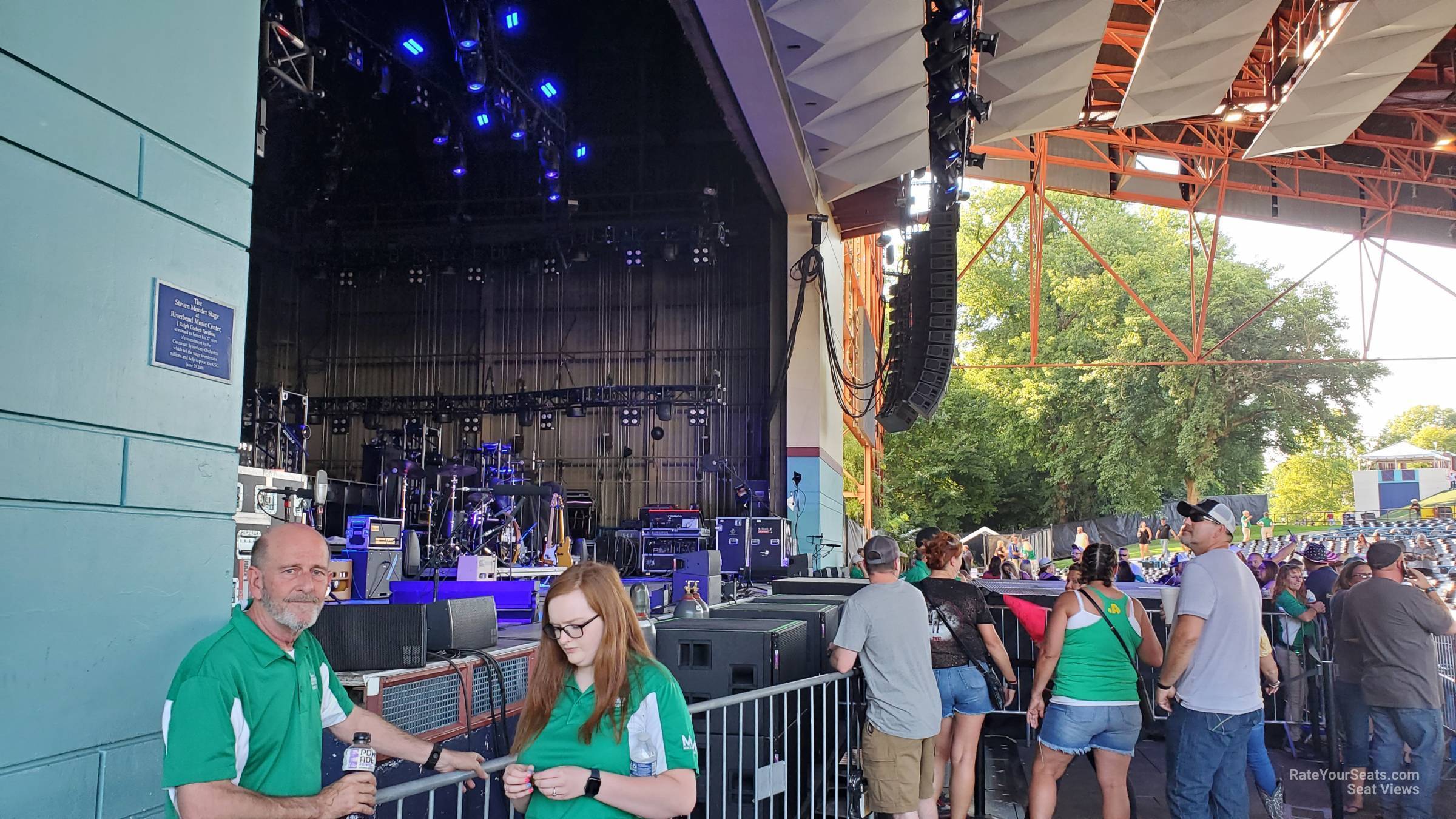 section 100, row a seat view  - riverbend music center