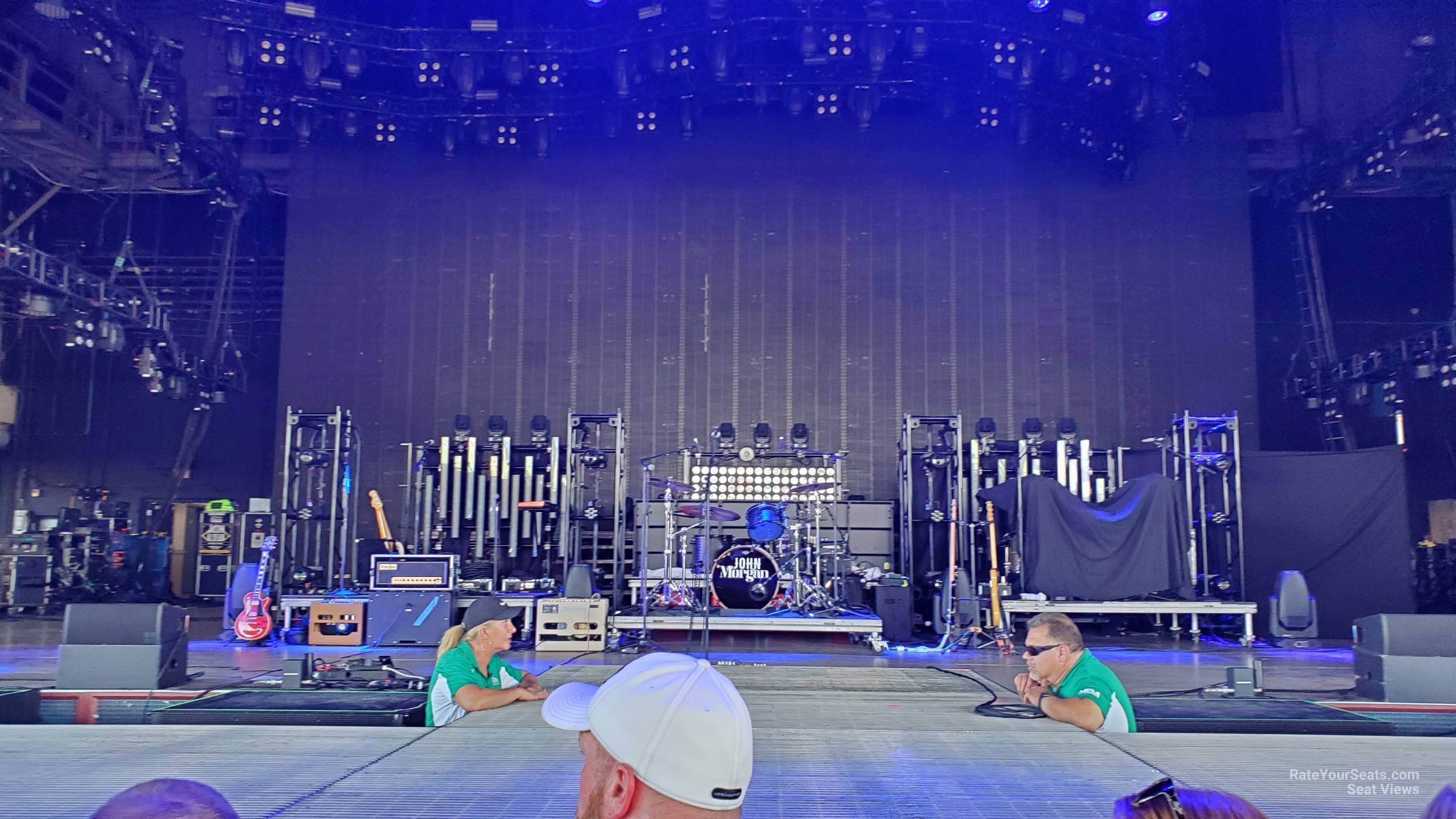 pit, row 2 seat view  - riverbend music center