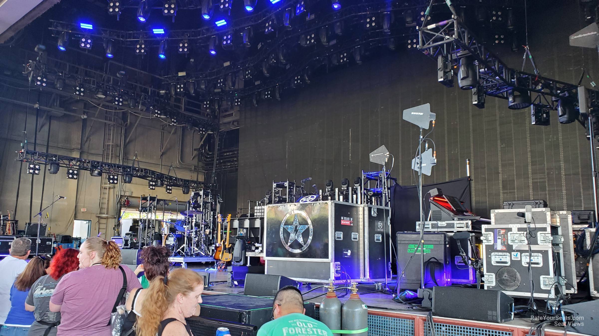 pit, row 3 seat view  - riverbend music center
