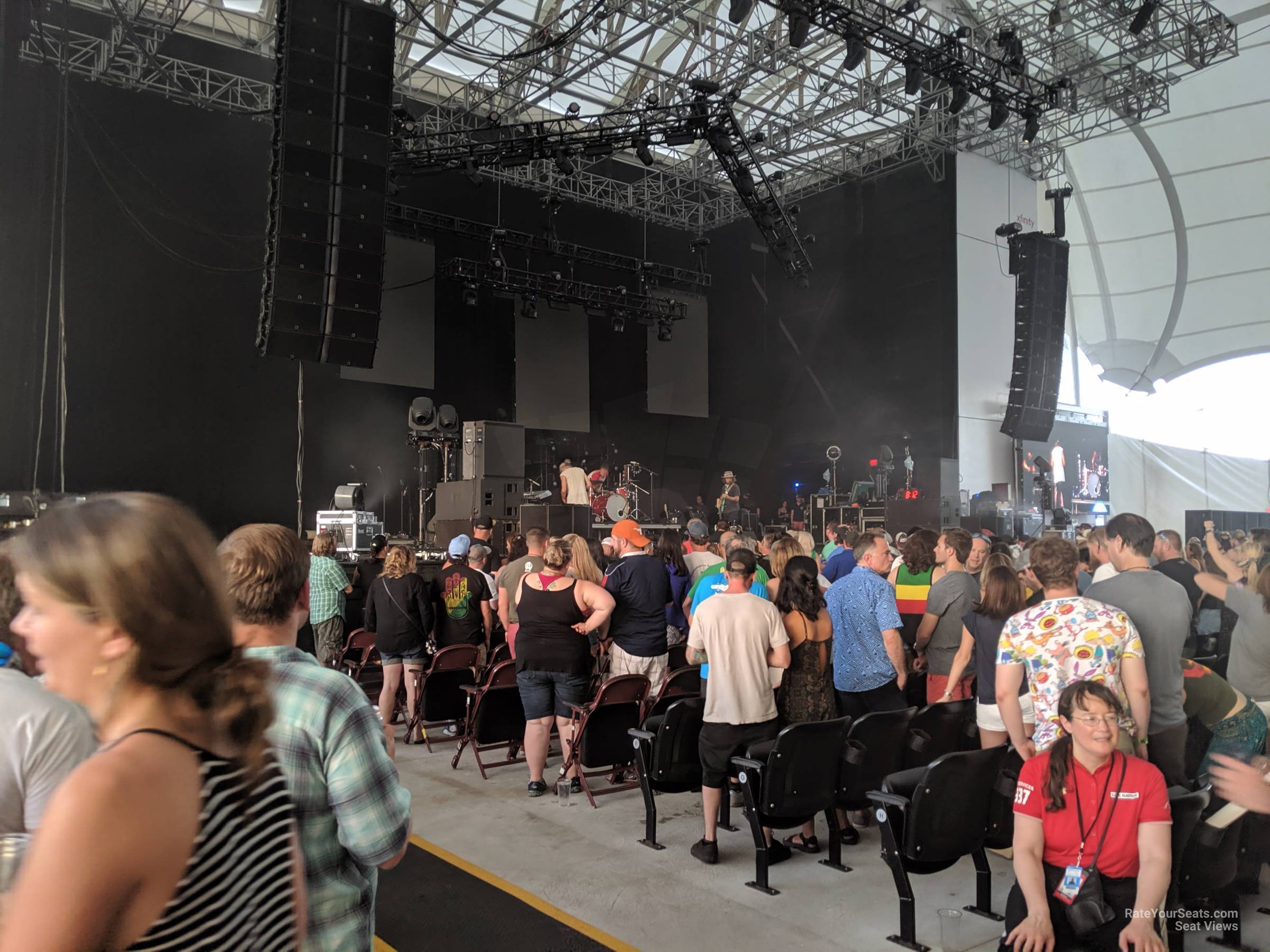 section 3, row k seat view  - leader bank pavilion