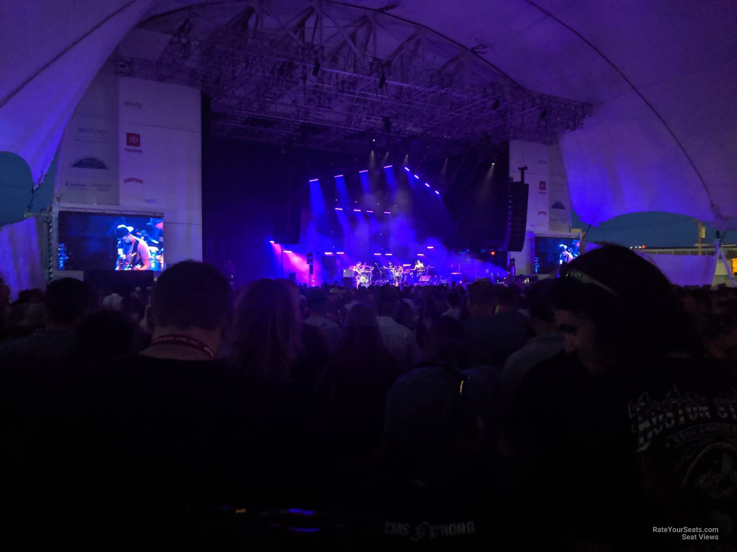 section 6, row c seat view  - leader bank pavilion