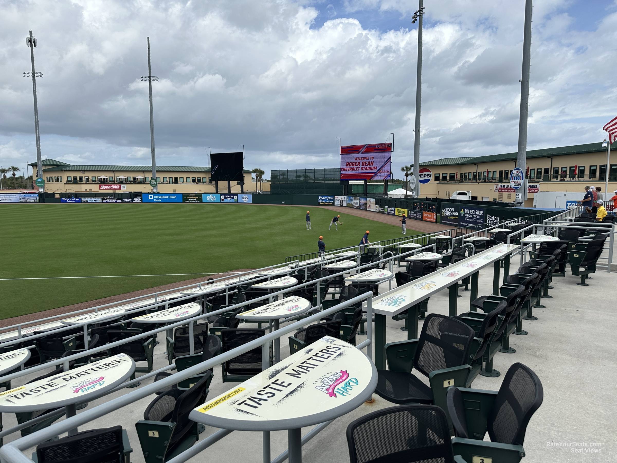 view from 101 chido beach club row 7 seat view - roger dean stadium