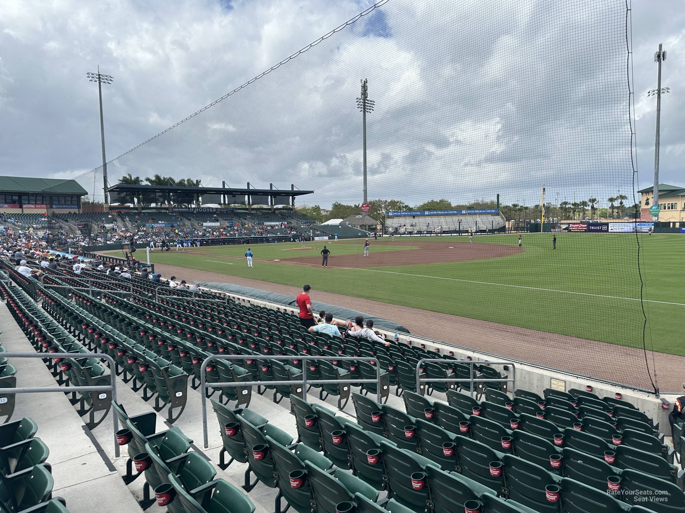 view from field box 102 row 11 seat view - roger dean stadium