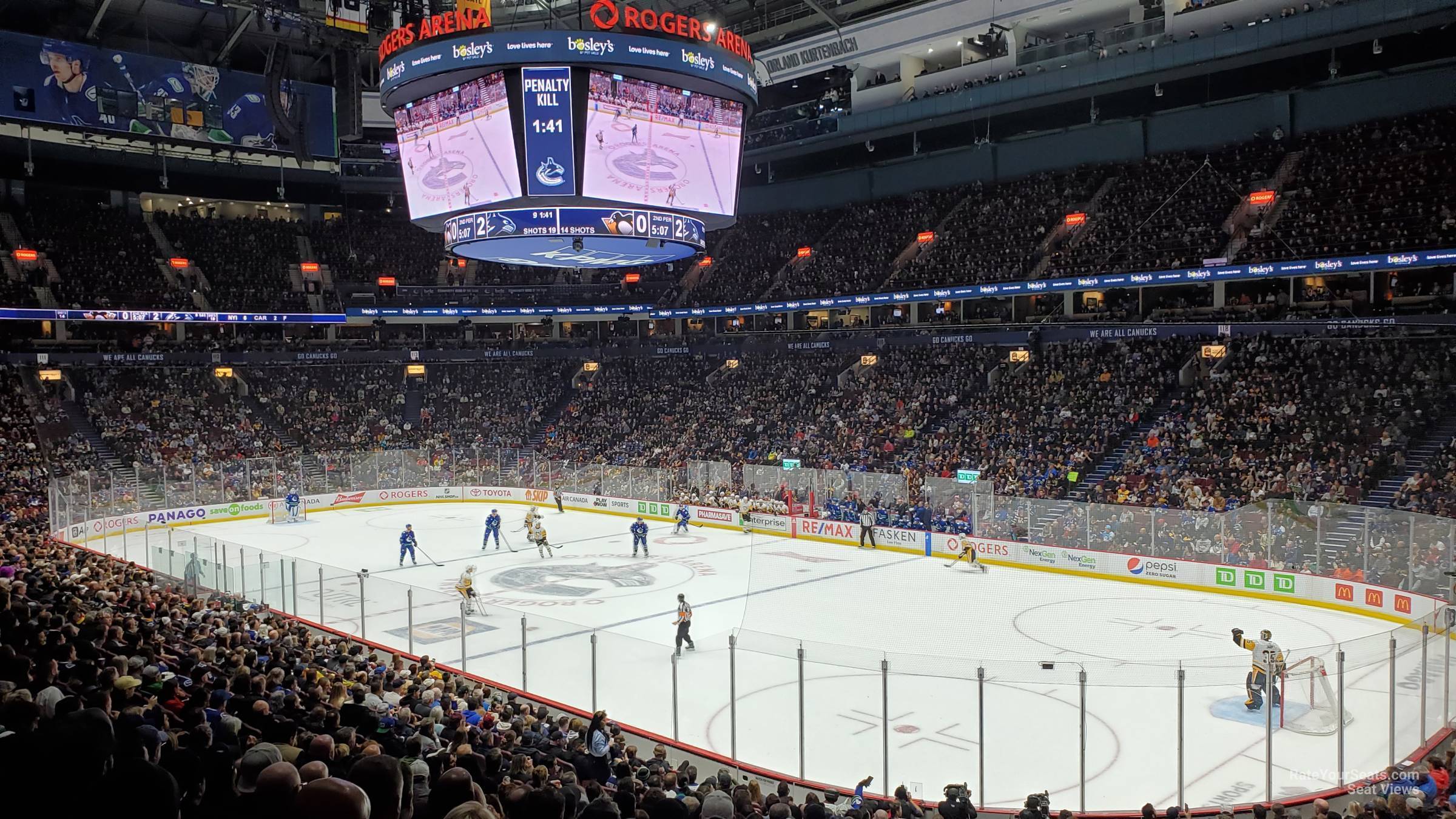 section 103, row 21 seat view  for hockey - rogers arena