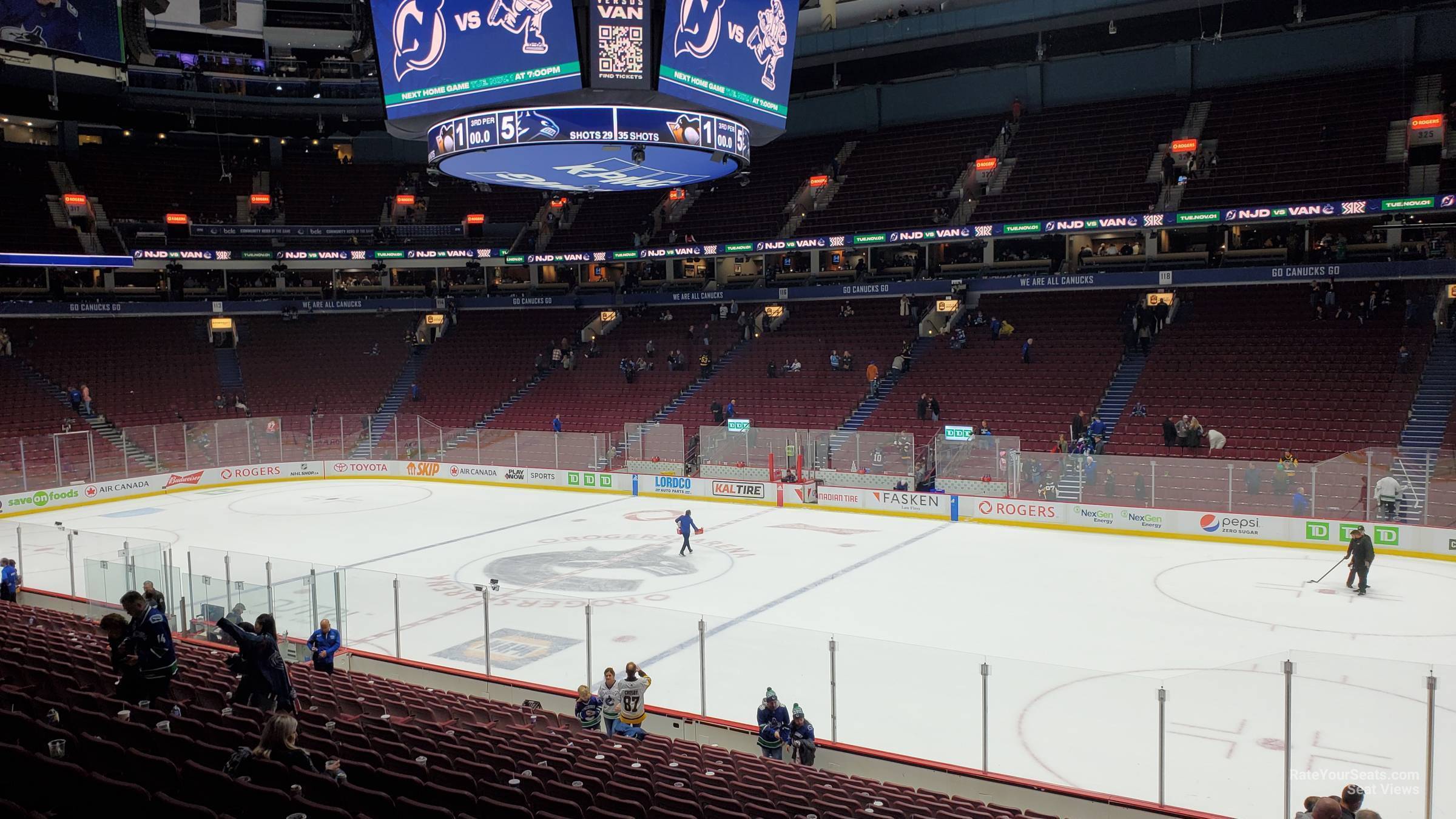 section 104, row 20 seat view  for hockey - rogers arena