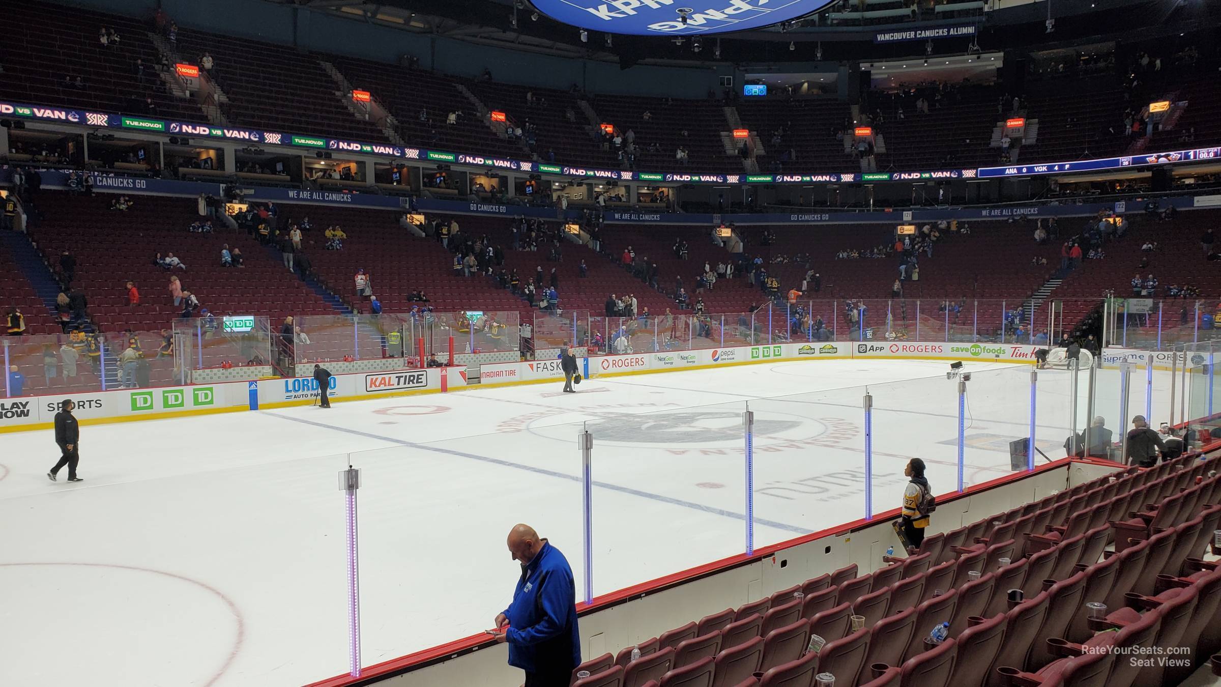 section 108, row 9 seat view  for hockey - rogers arena