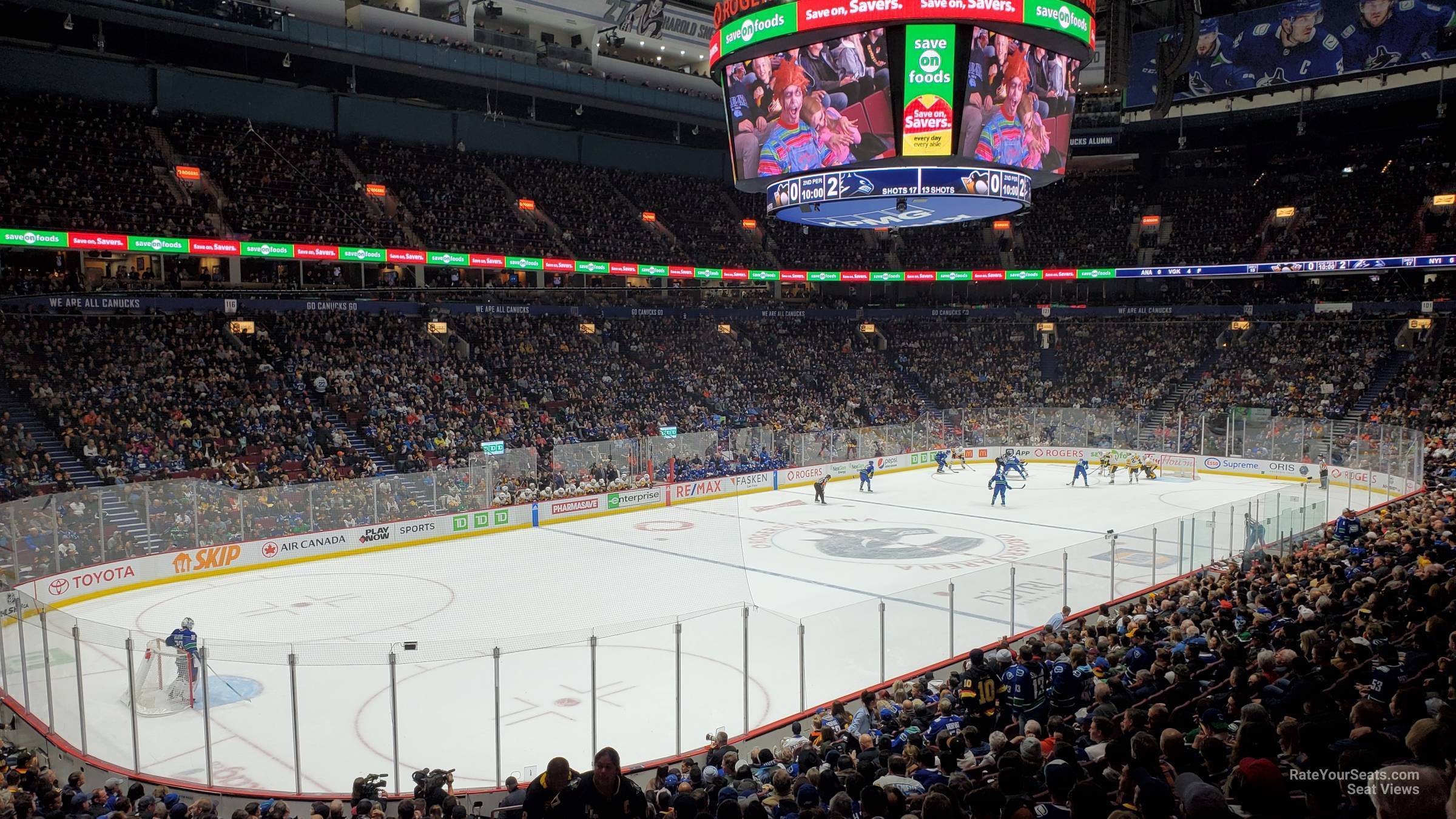 section 109, row 21 seat view  for hockey - rogers arena