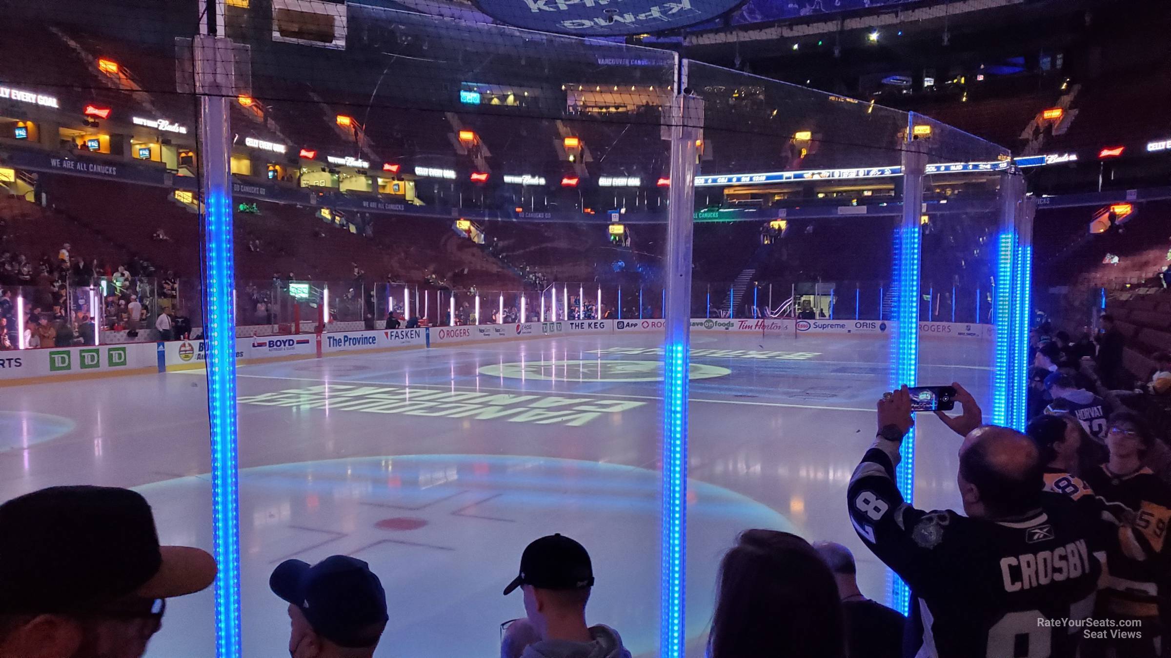 section 109, row 4 seat view  for hockey - rogers arena