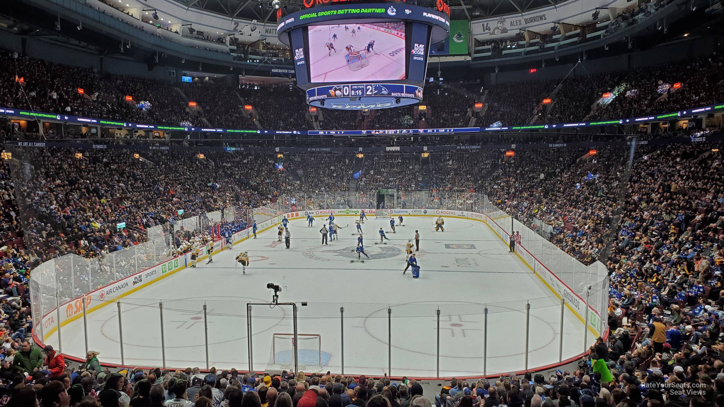 section 111, row 21 seat view  for hockey - rogers arena