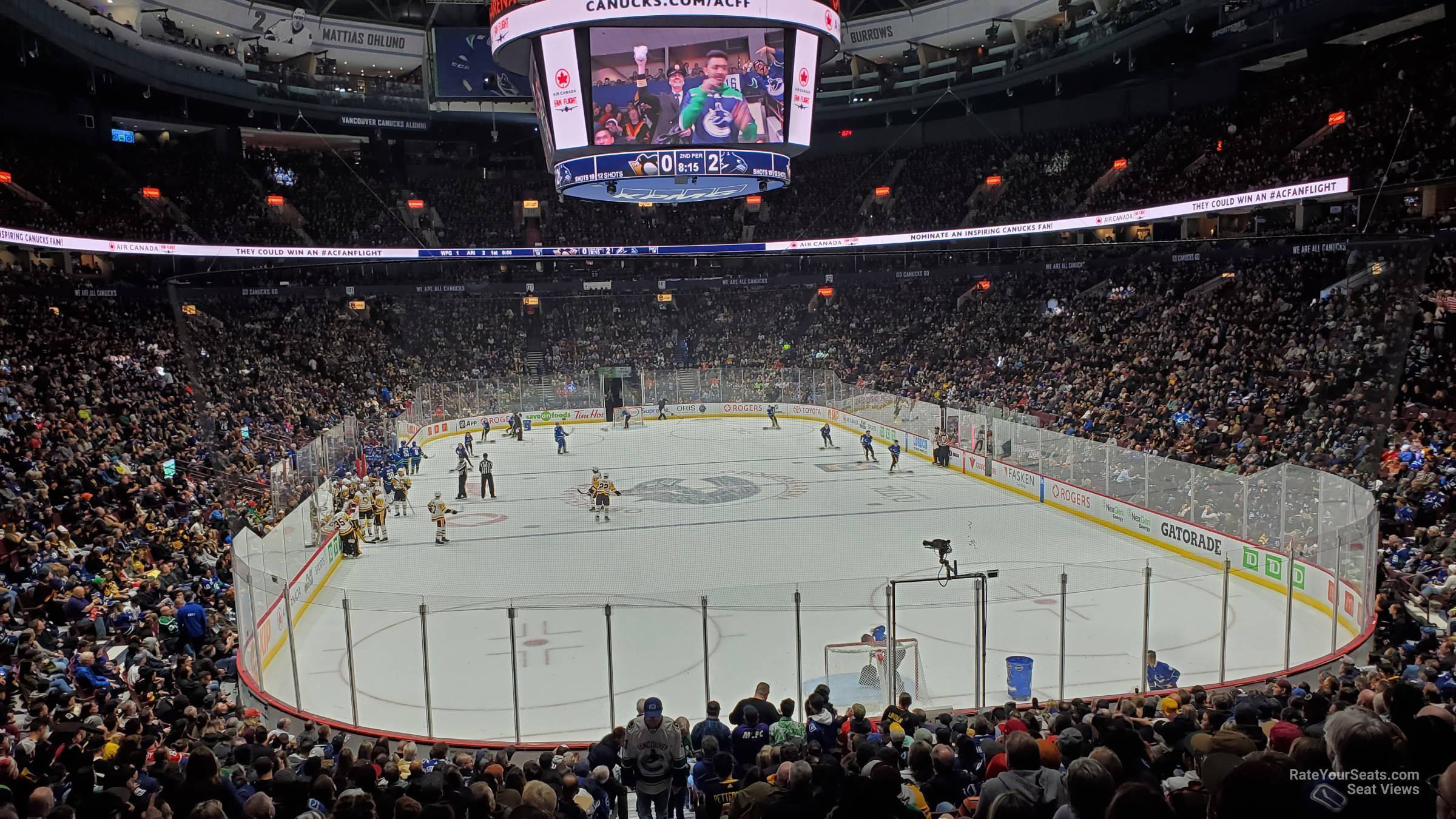 section 112, row 21 seat view  for hockey - rogers arena