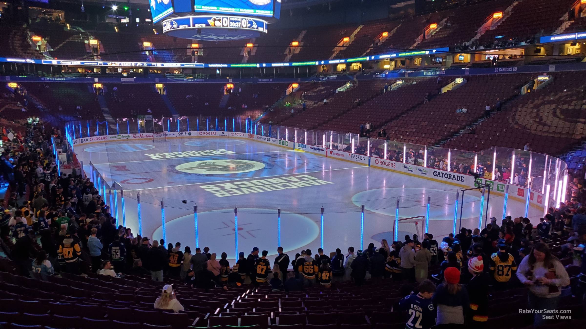 section 113, row 18 seat view  for hockey - rogers arena