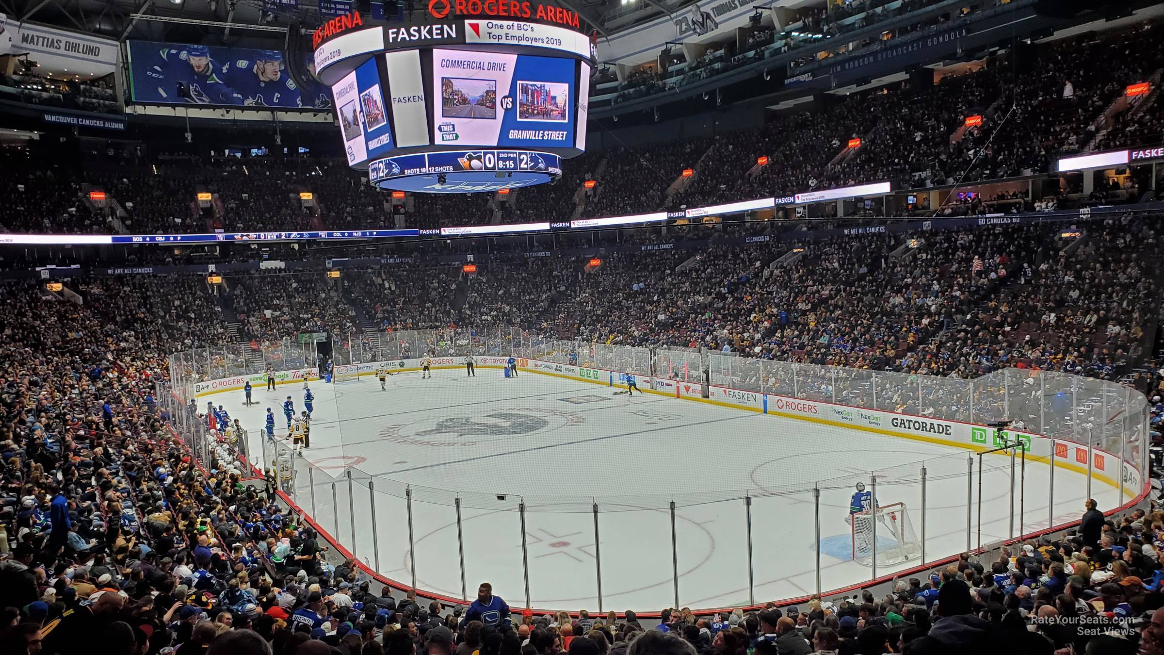 section 113, row 21 seat view  for hockey - rogers arena