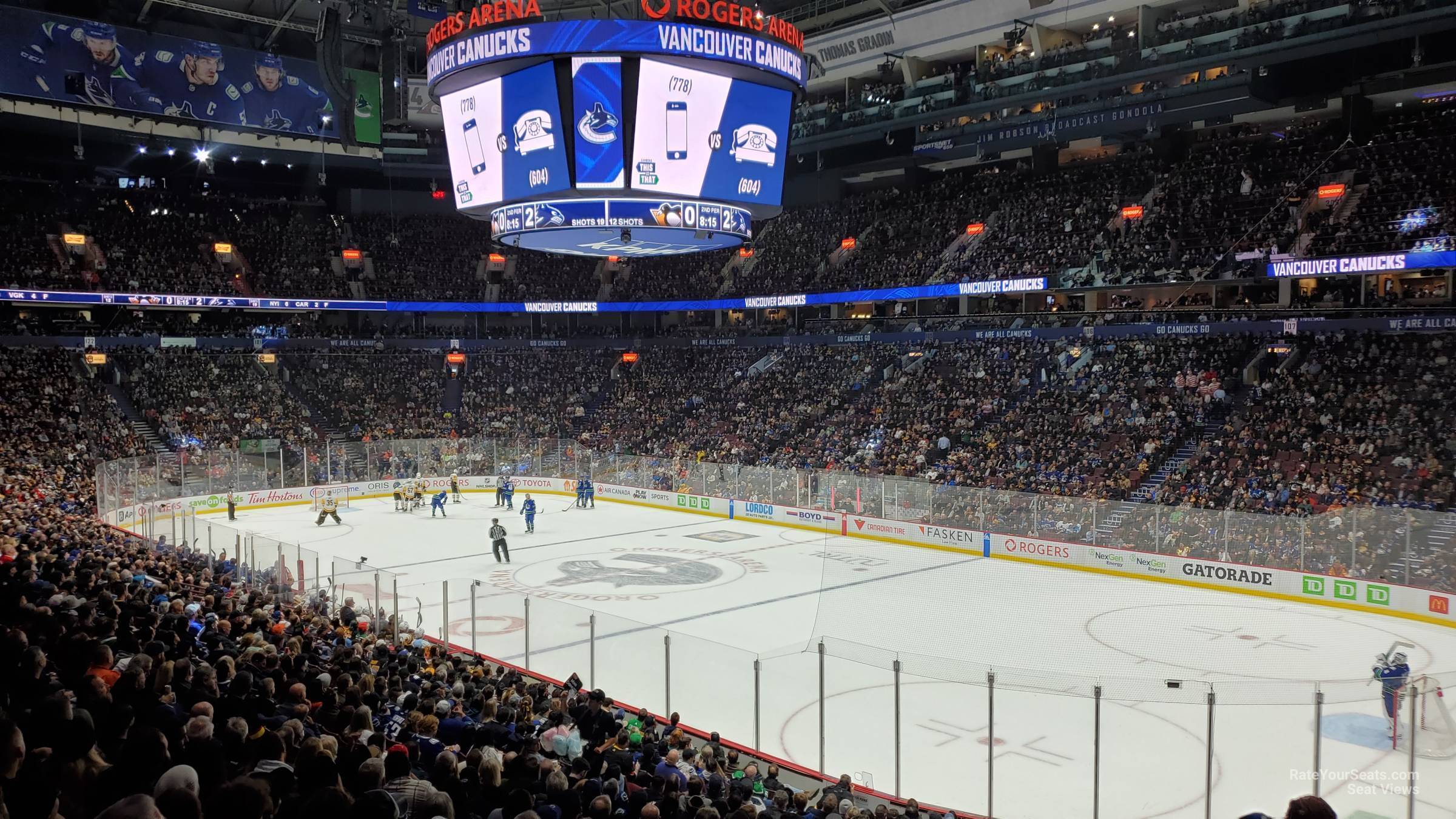 section 114, row 21 seat view  for hockey - rogers arena