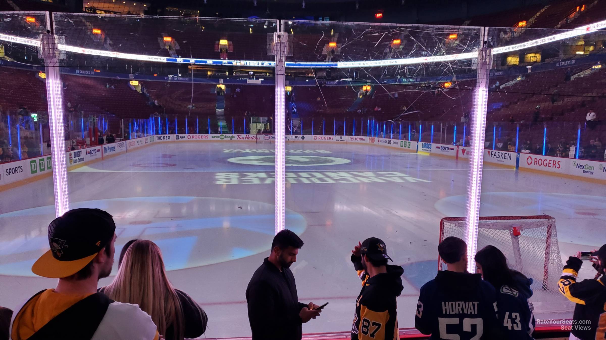 section 114, row 4 seat view  for hockey - rogers arena