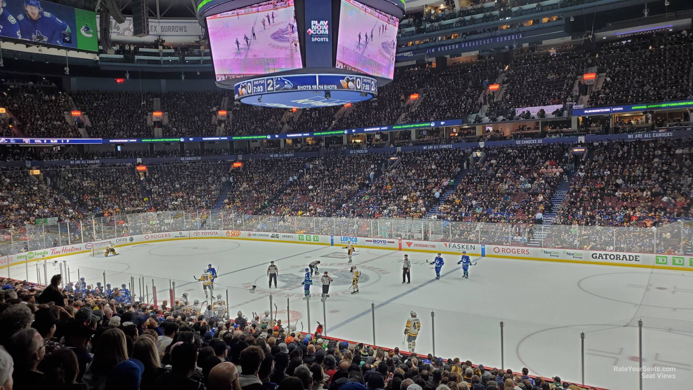 section 115, row 21 seat view  for hockey - rogers arena