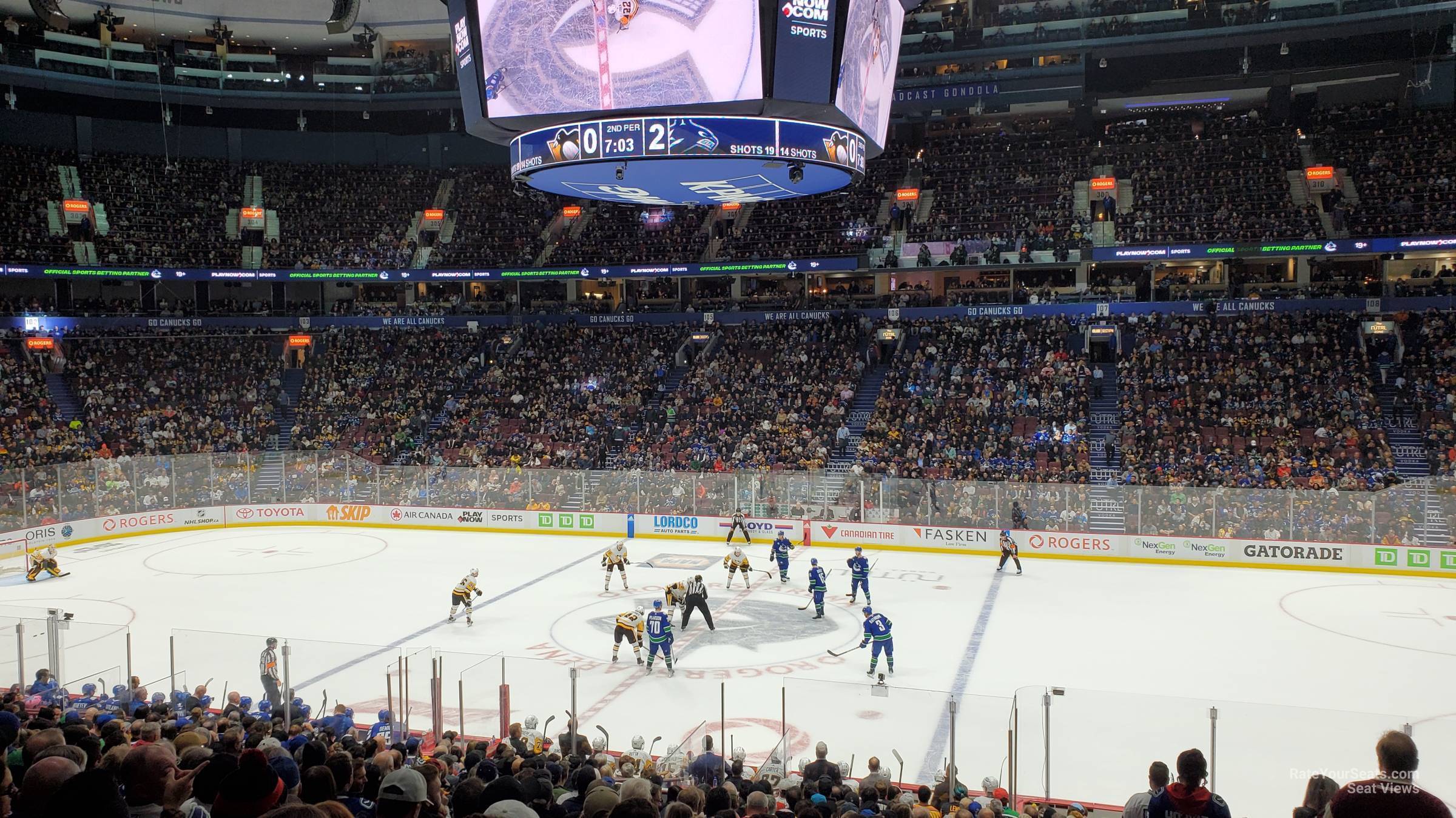 section 116, row 21 seat view  for hockey - rogers arena