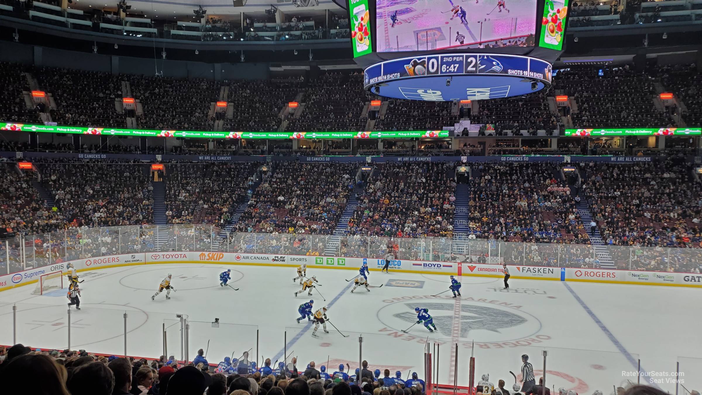 section 117, row 21 seat view  for hockey - rogers arena