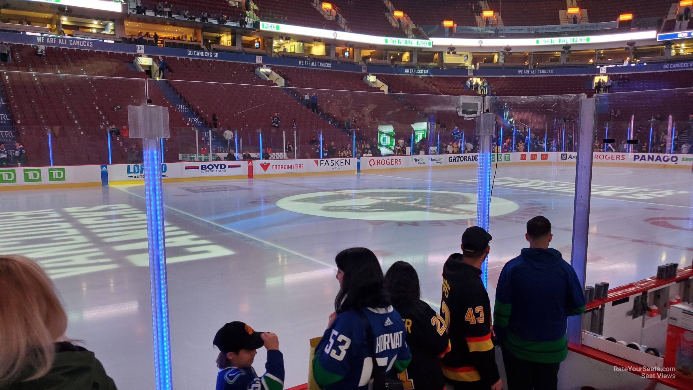 section 118, row 4 seat view  for hockey - rogers arena