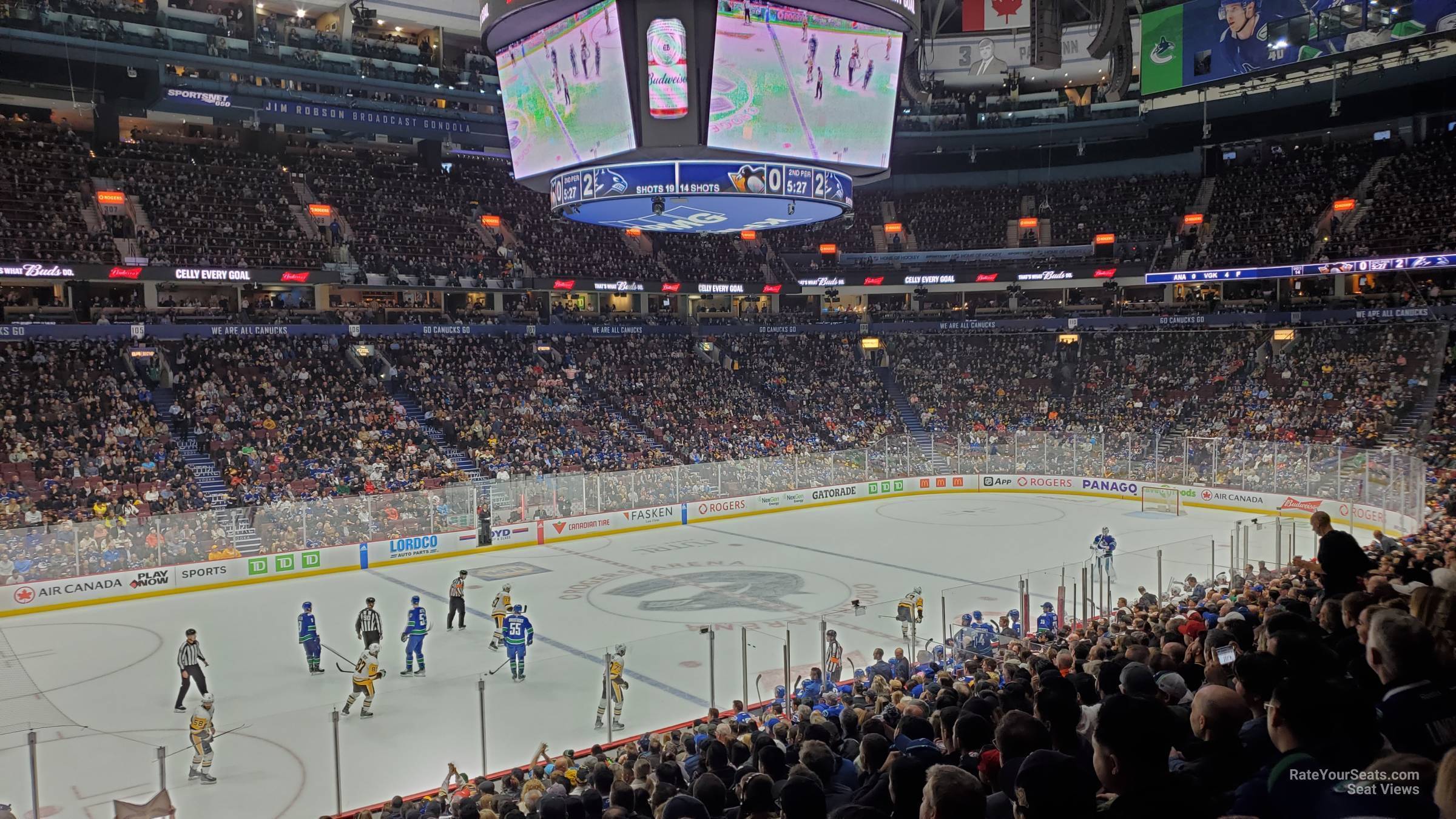 section 119, row 21 seat view  for hockey - rogers arena