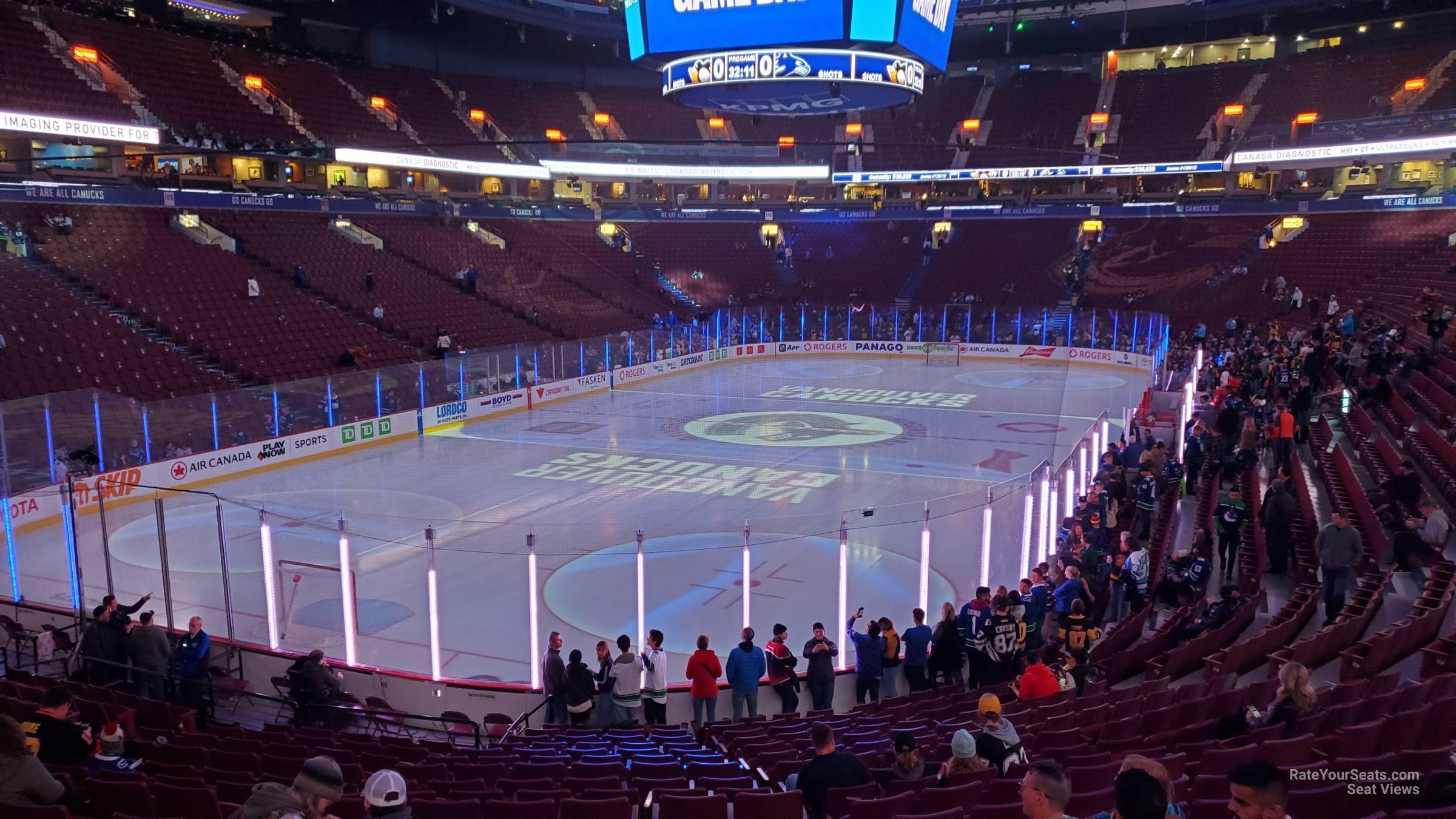 section 121, row 18 seat view  for hockey - rogers arena
