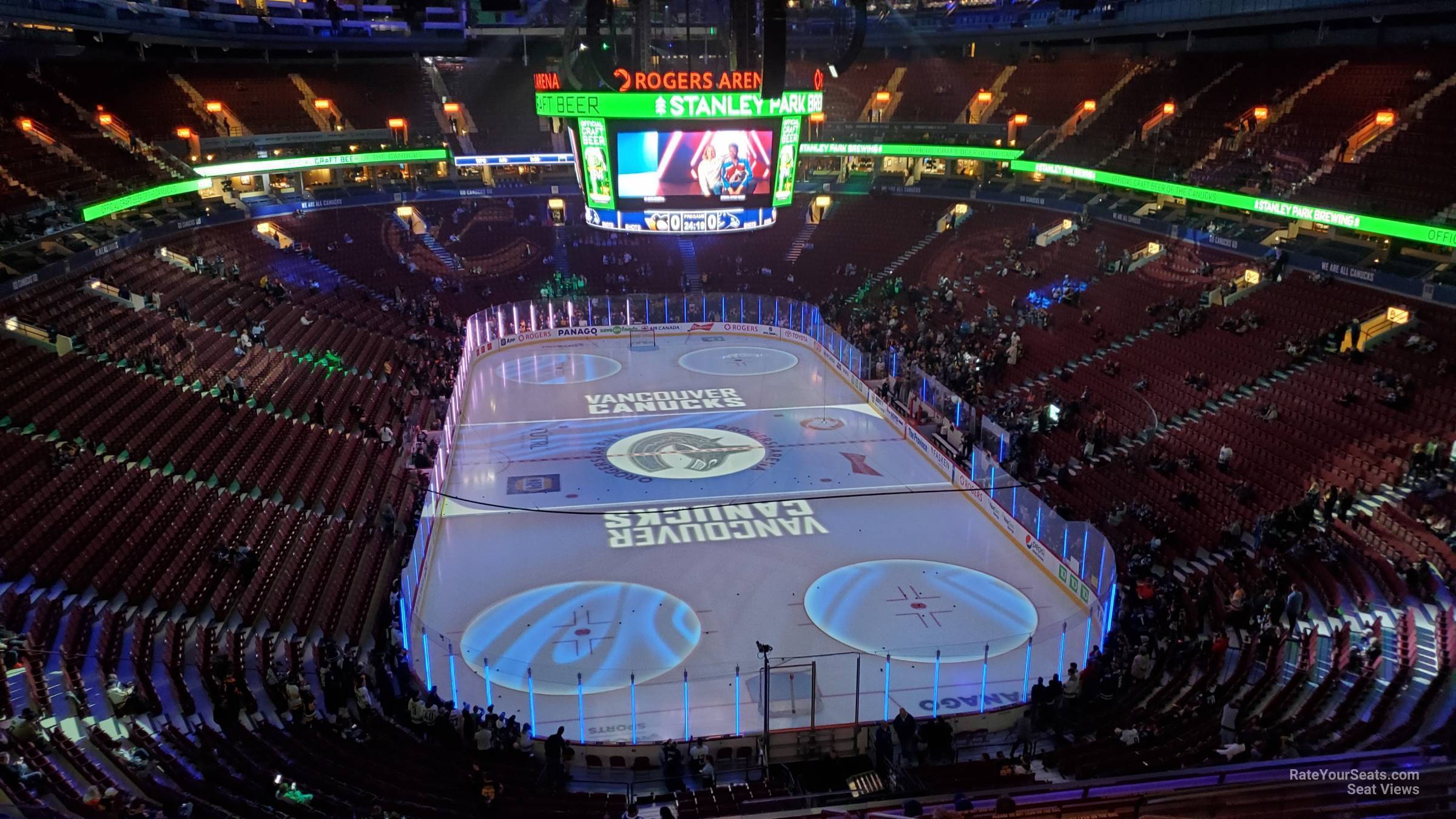section 301, row 12 seat view  for hockey - rogers arena
