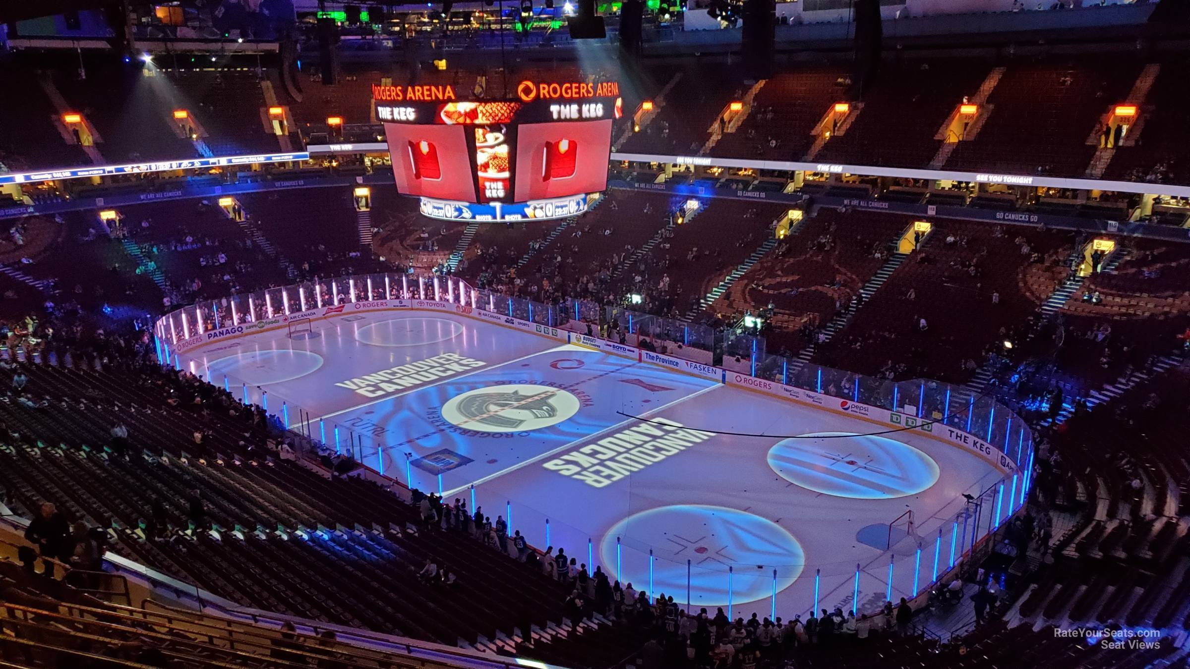section 304, row 13 seat view  for hockey - rogers arena