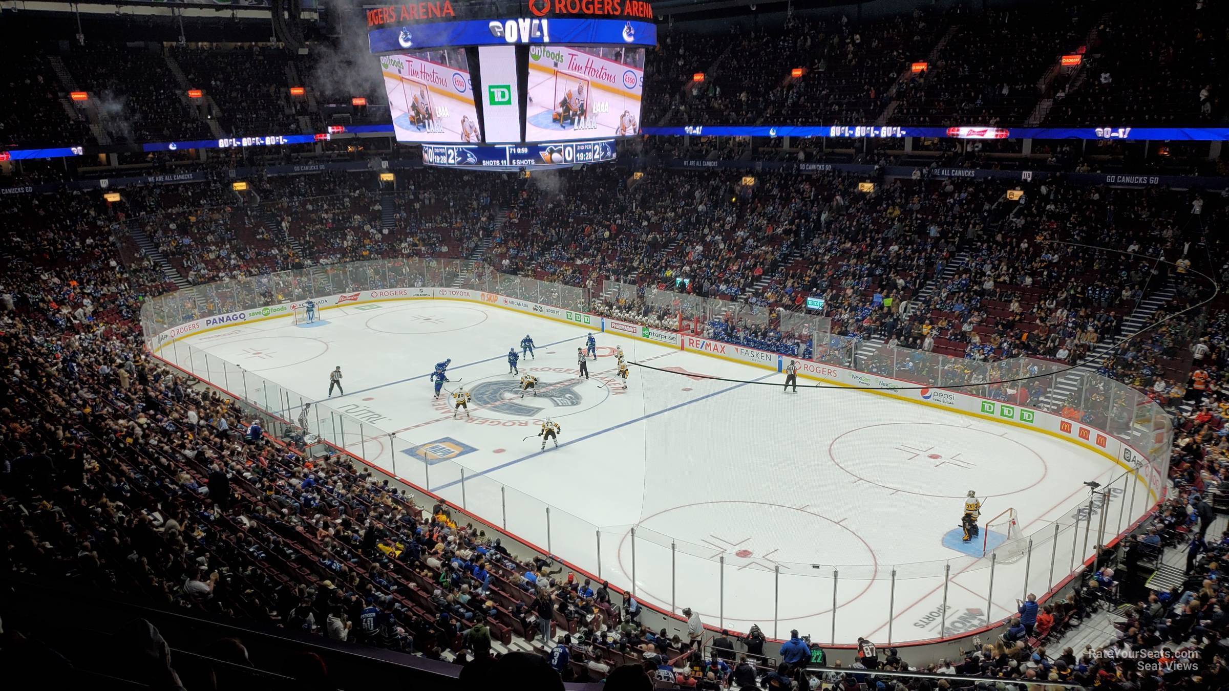 section 304, row 4 seat view  for hockey - rogers arena