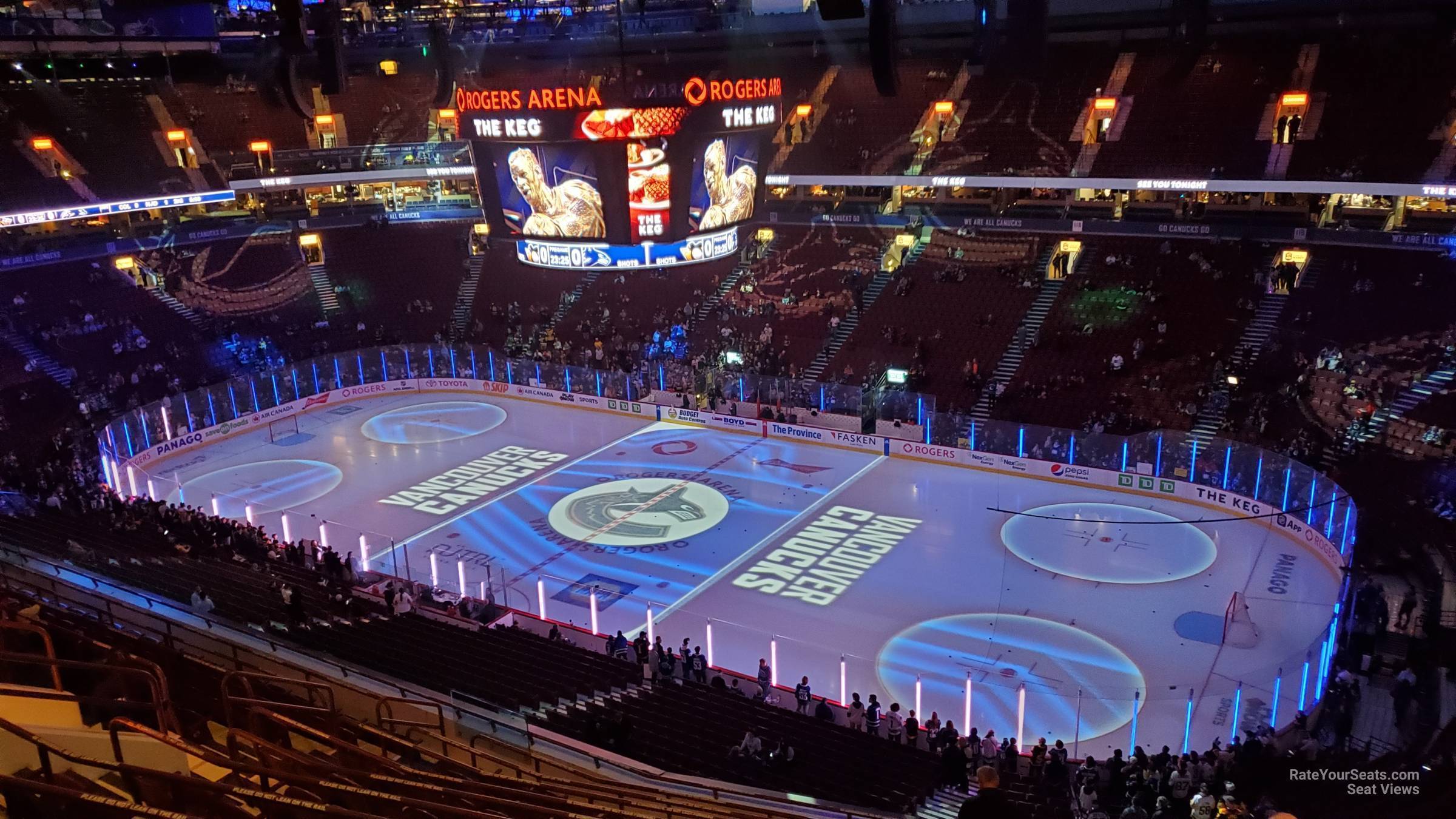 section 305, row 13 seat view  for hockey - rogers arena