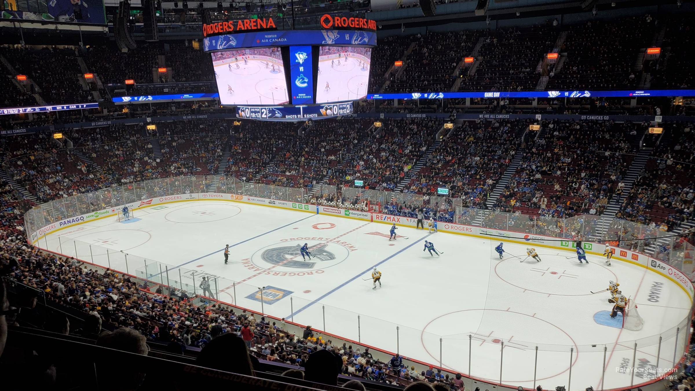 section 305, row 4 seat view  for hockey - rogers arena