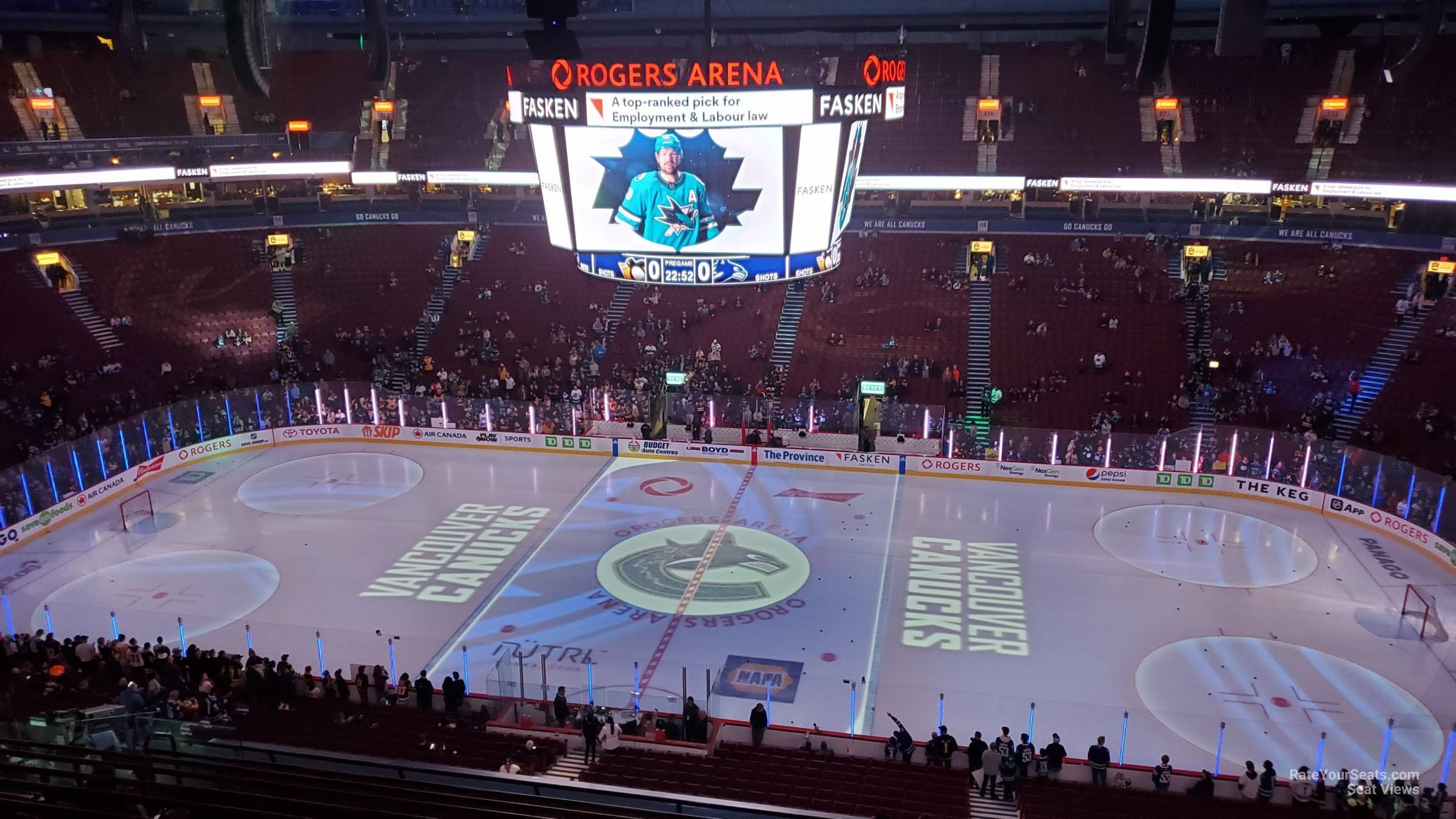 section 307, row 10 seat view  for hockey - rogers arena