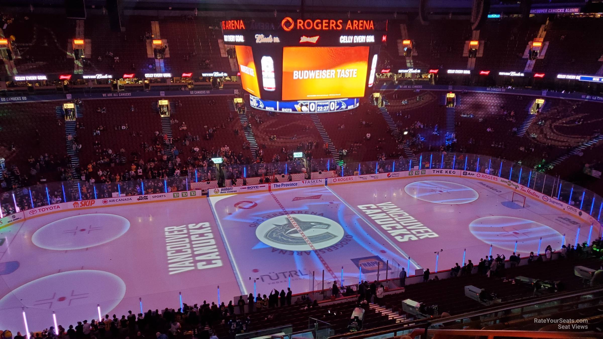 section 309, row 12 seat view  for hockey - rogers arena