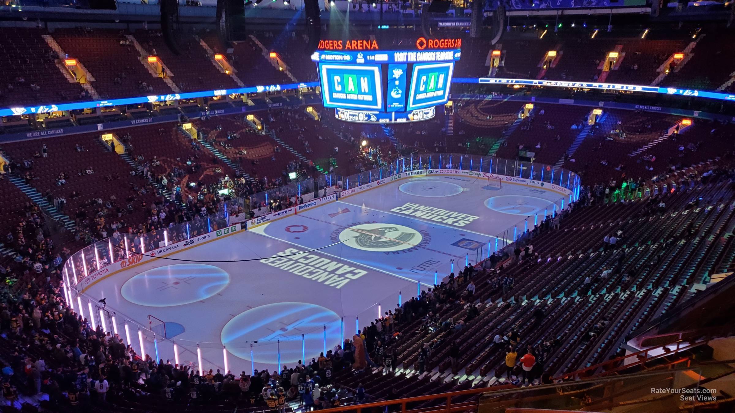 section 312, row 13 seat view  for hockey - rogers arena
