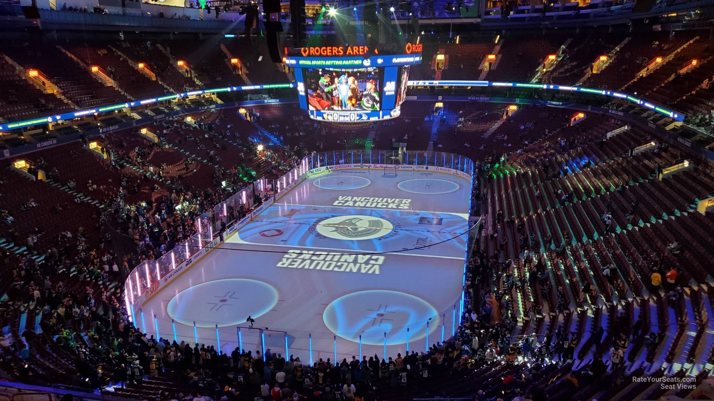 section 314, row 13 seat view  for hockey - rogers arena