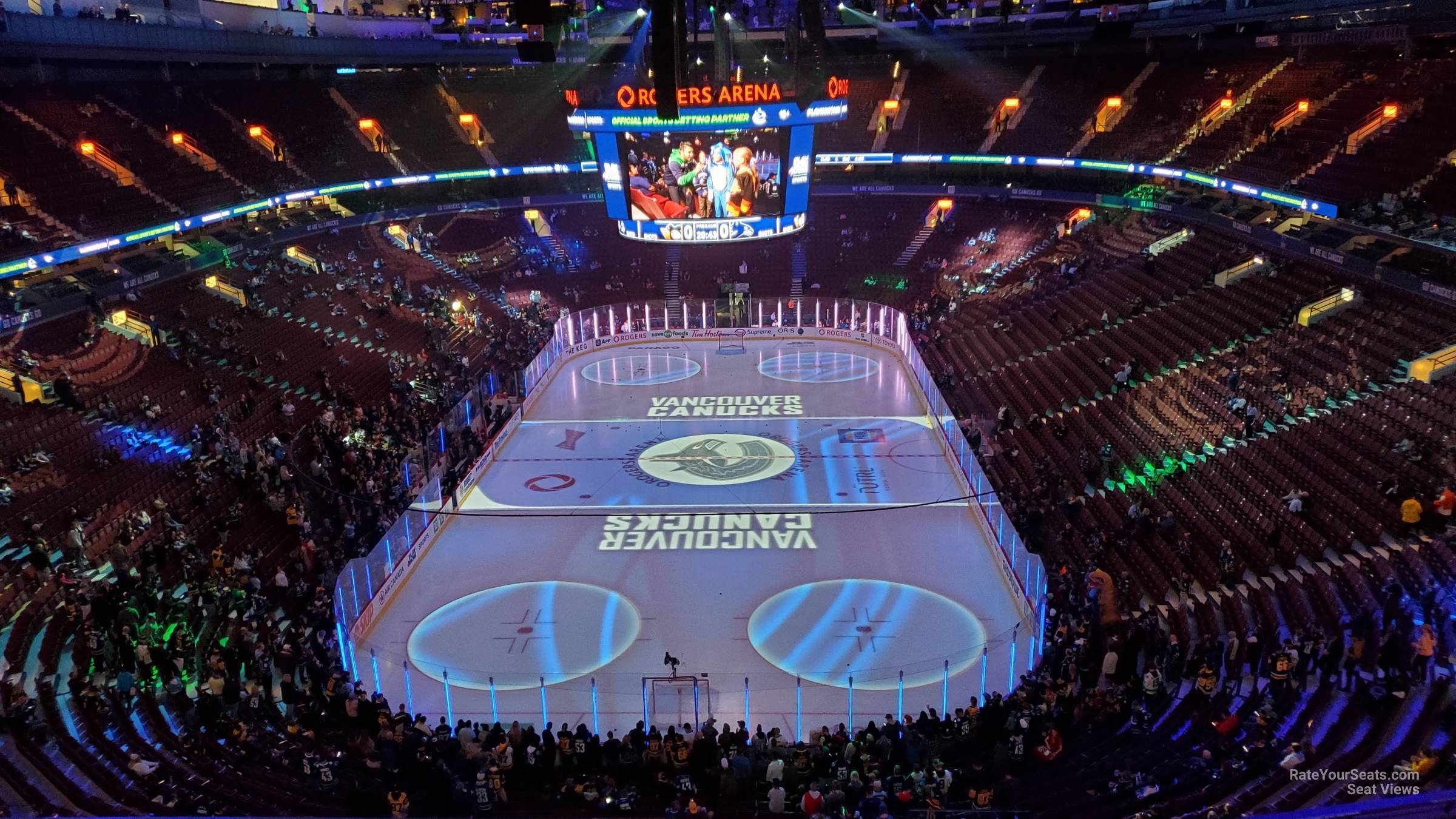 section 315, row 13 seat view  for hockey - rogers arena