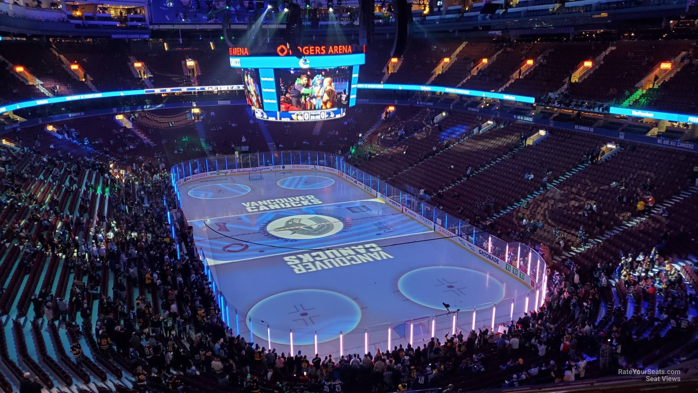 section 317, row 12 seat view  for hockey - rogers arena