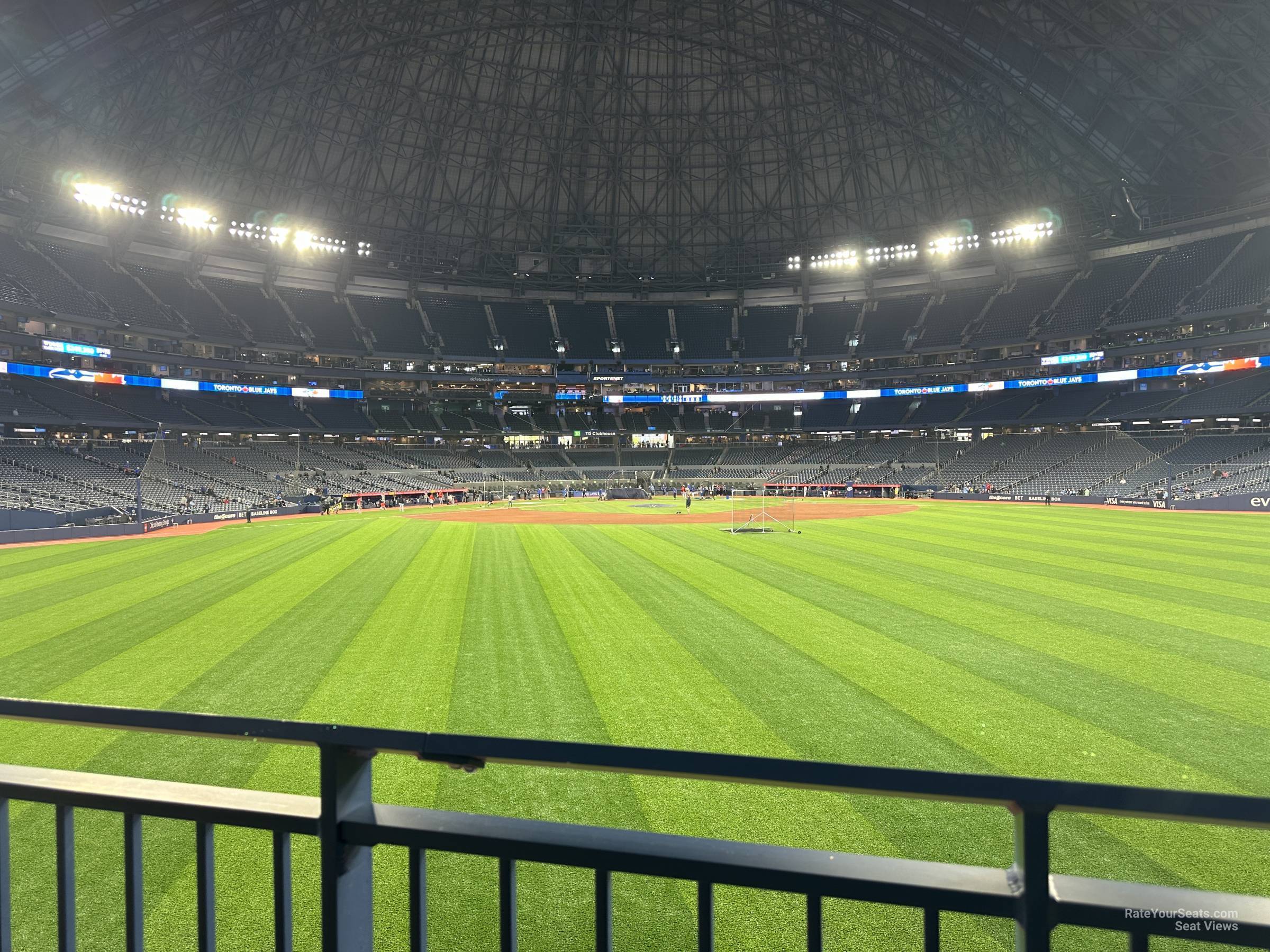 section 101a, row 1 seat view  for baseball - rogers centre