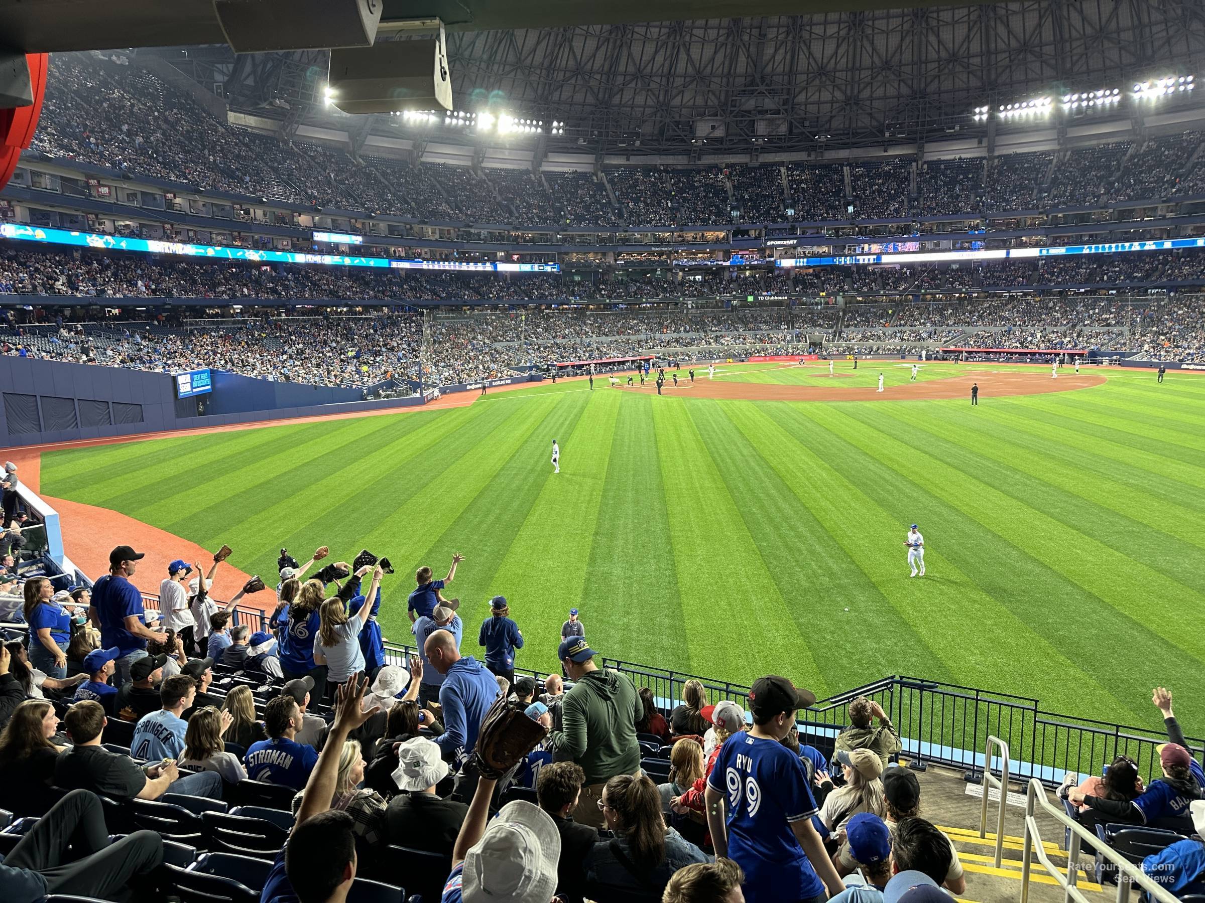 section 102b, row wca seat view  for baseball - rogers centre