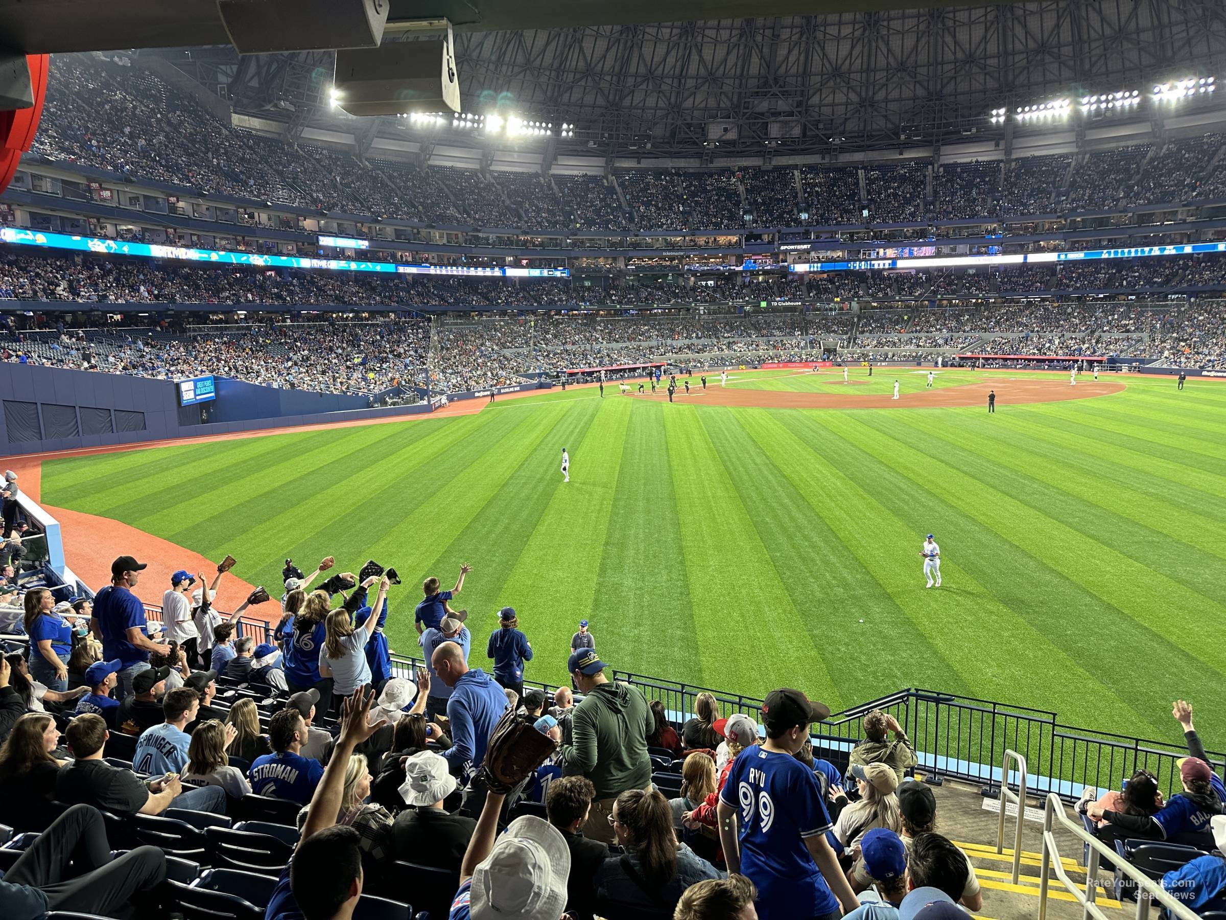 section 102b, row wca seat view  for baseball - rogers centre