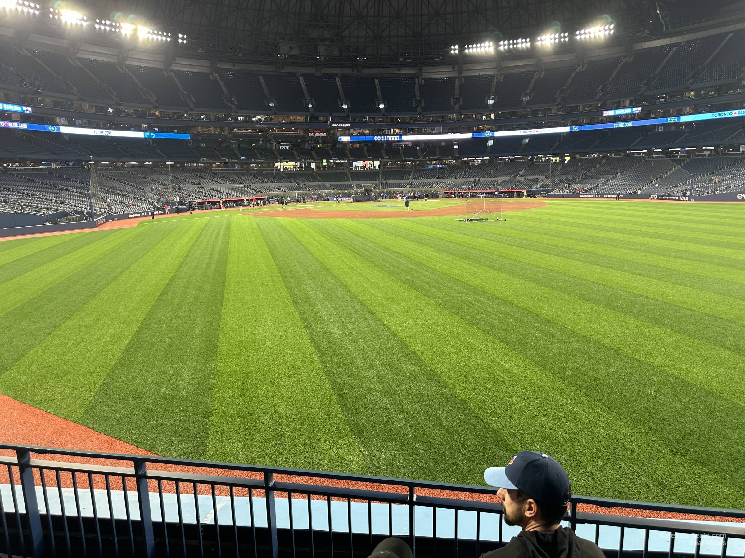 section 102a, row 3 seat view  for baseball - rogers centre
