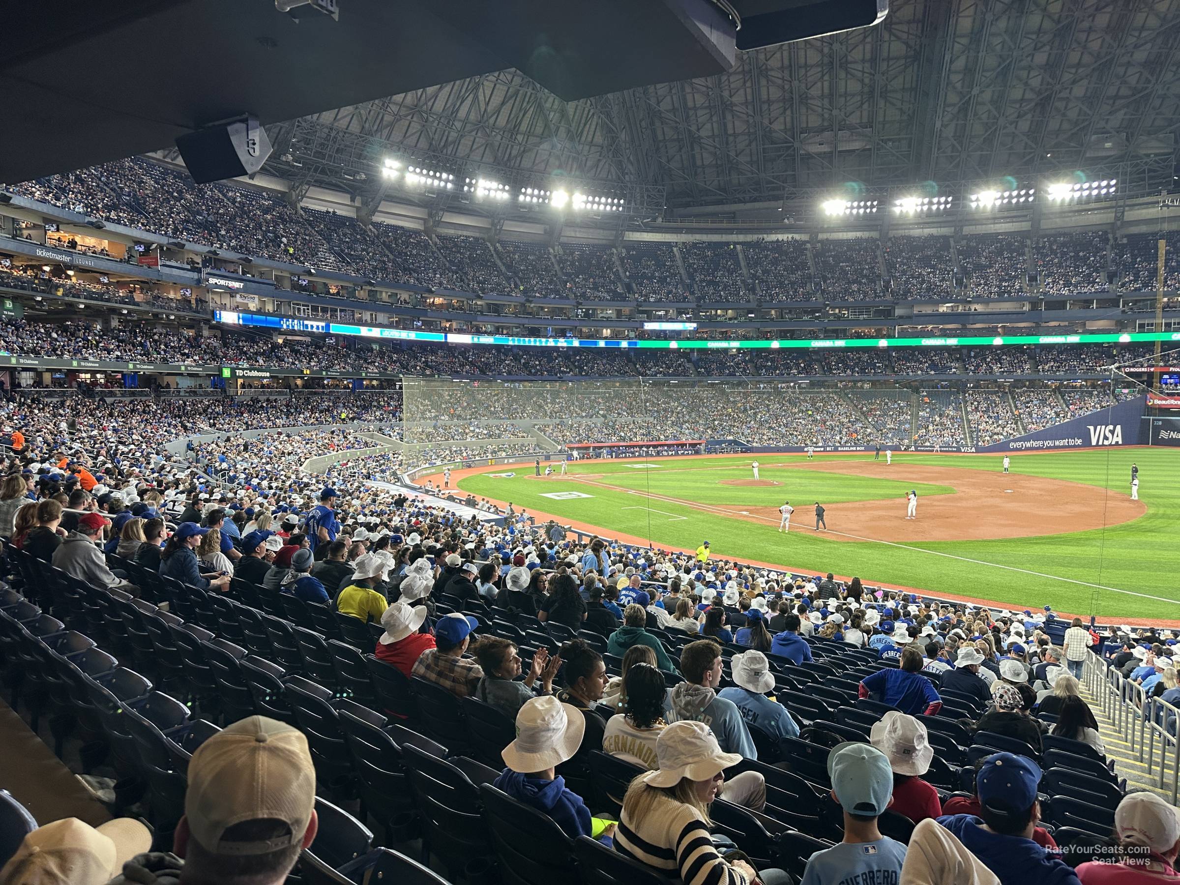 section 113, row wca seat view  for baseball - rogers centre