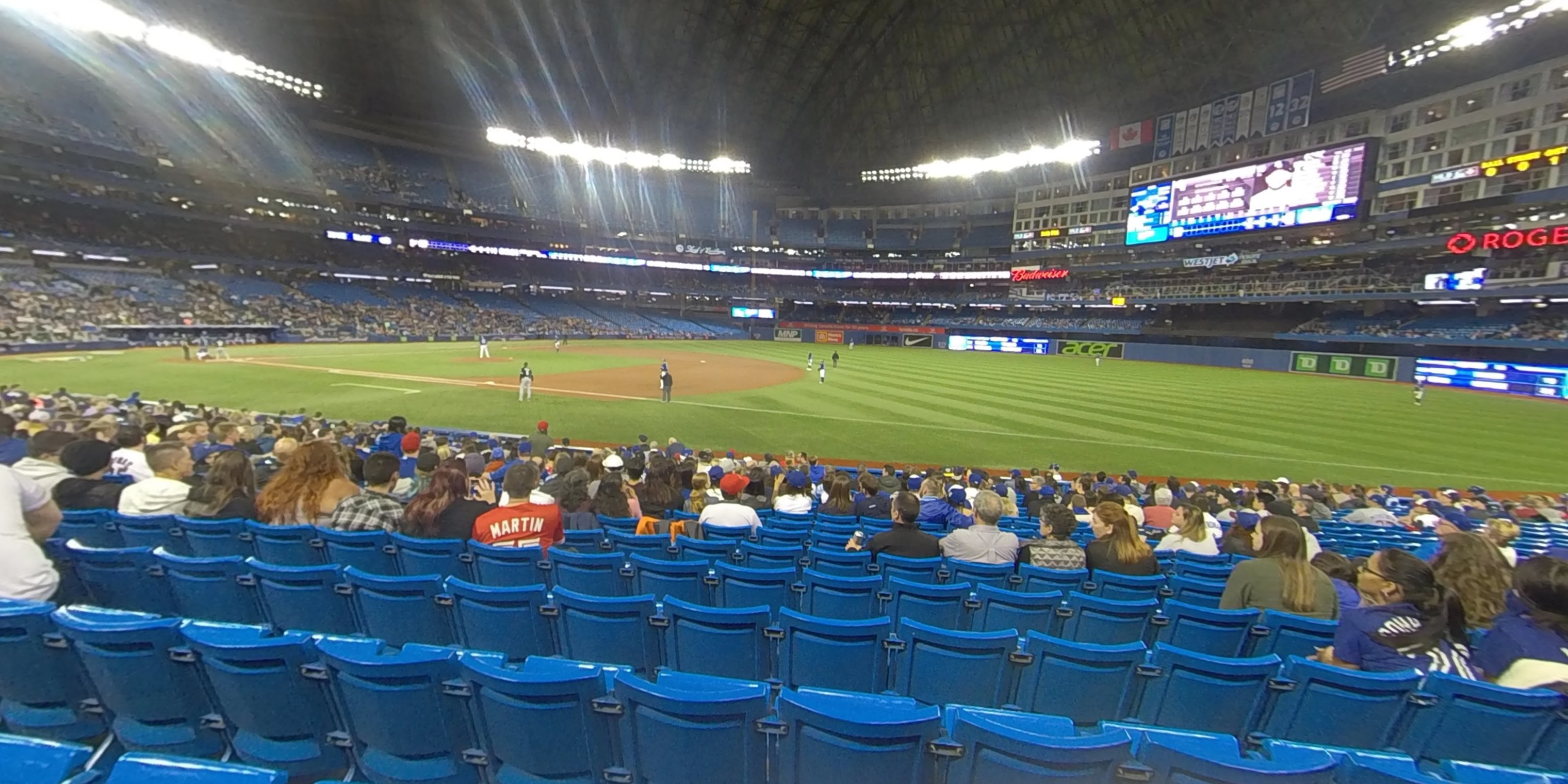 section 113a panoramic seat view  for baseball - rogers centre