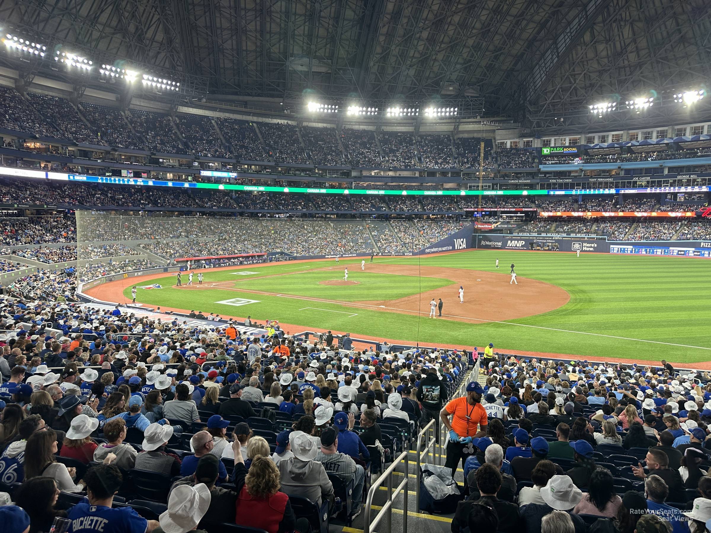 section 114, row wca seat view  for baseball - rogers centre