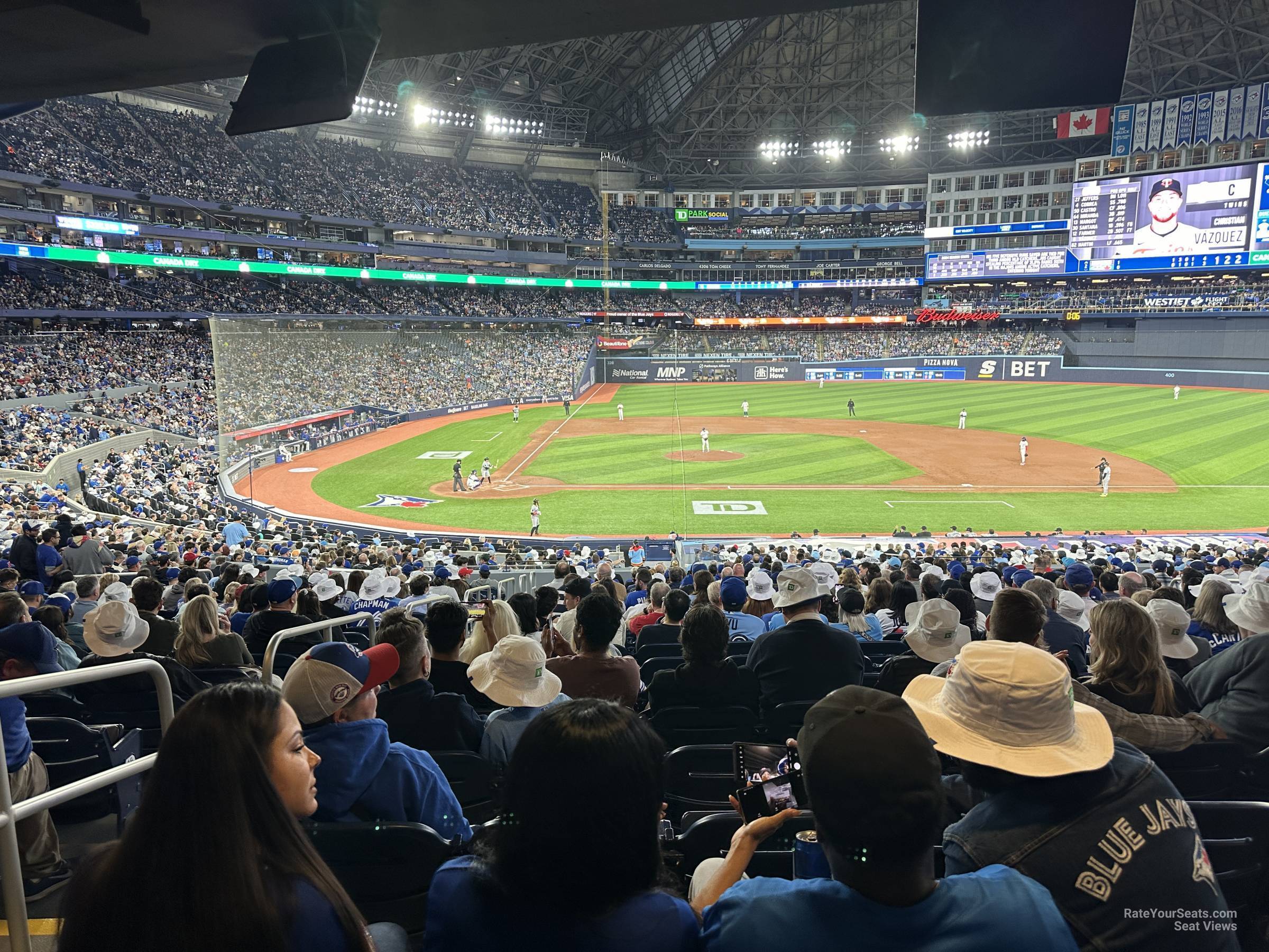 section 118, row 21d seat view  for baseball - rogers centre