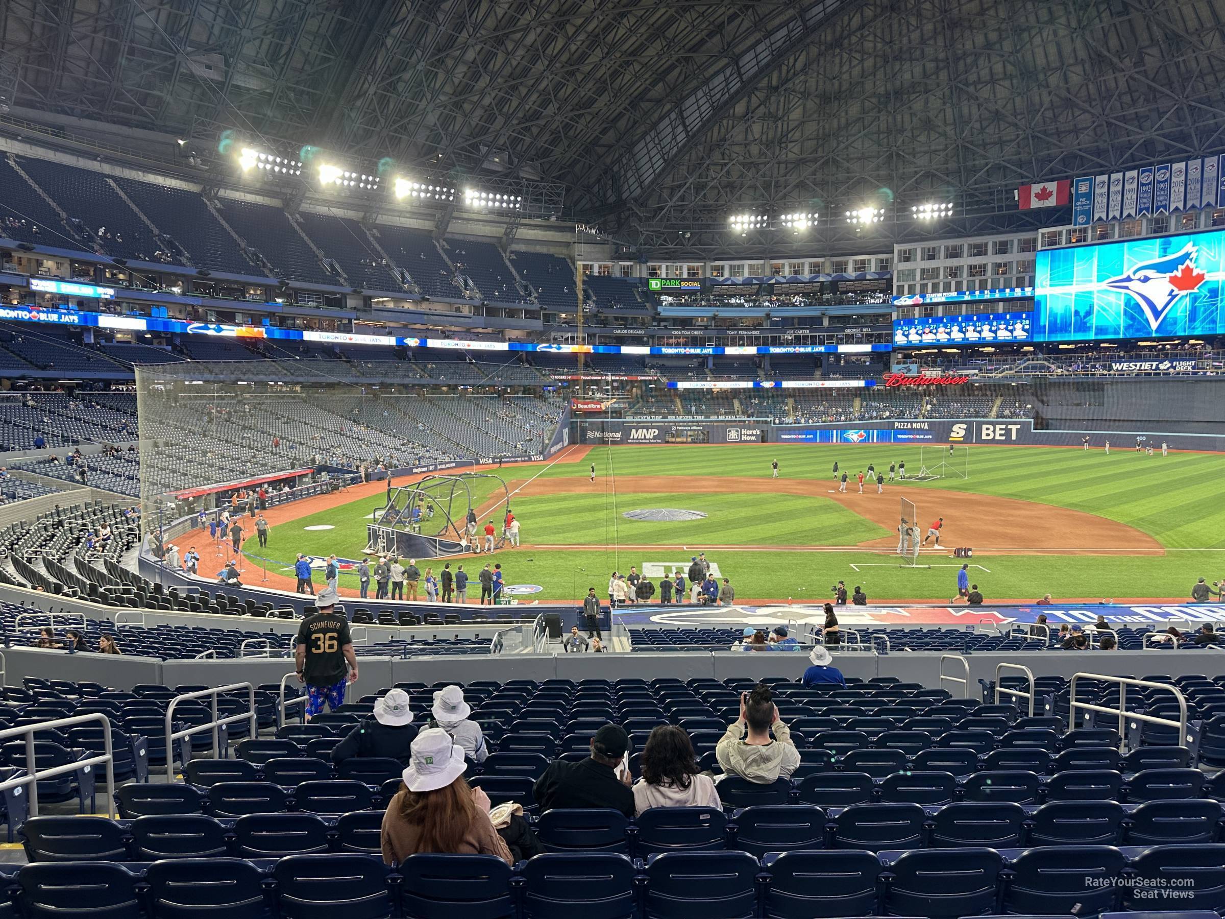 section 119, row 16 seat view  for baseball - rogers centre