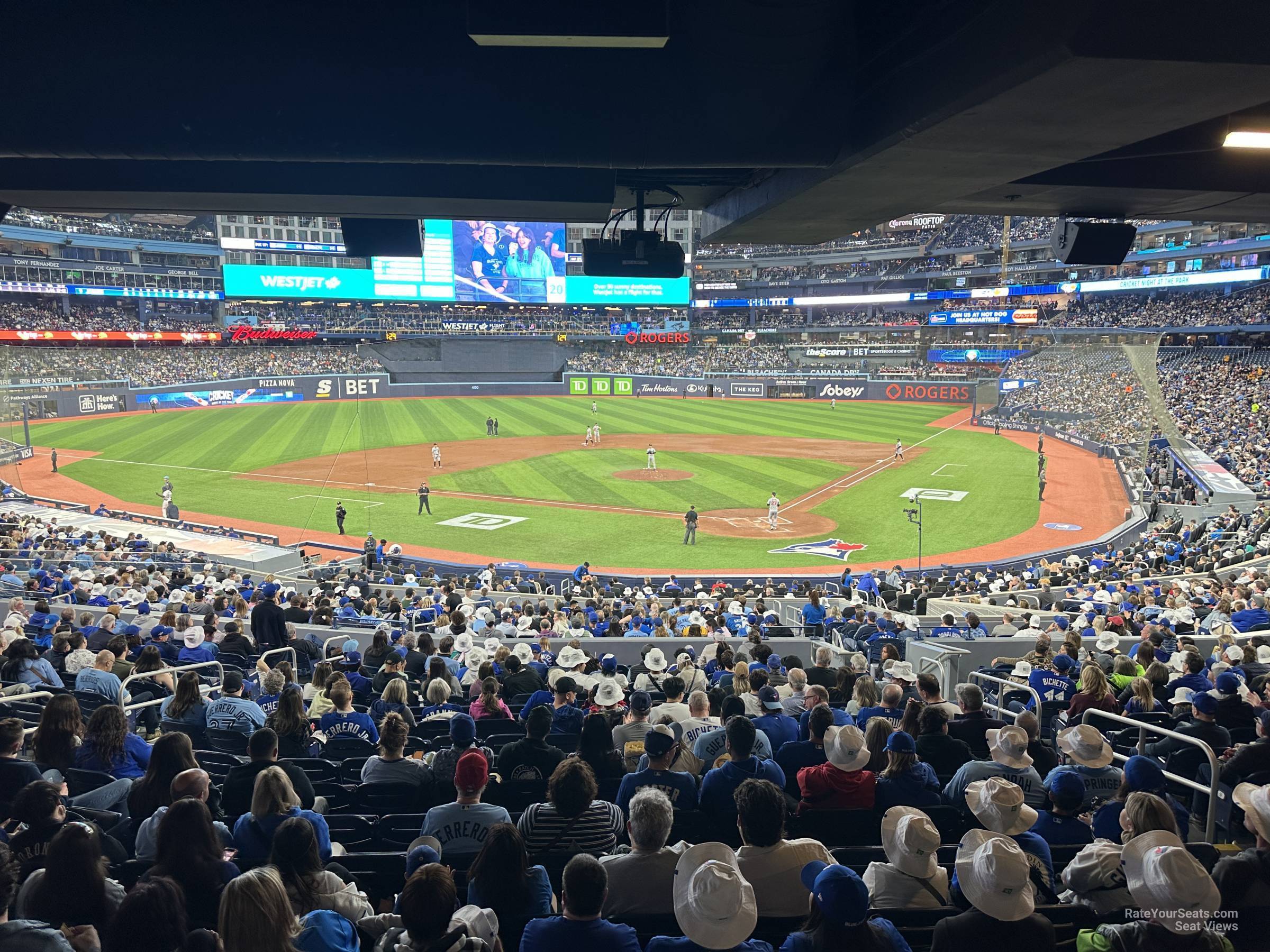 section 125, row wca seat view  for baseball - rogers centre