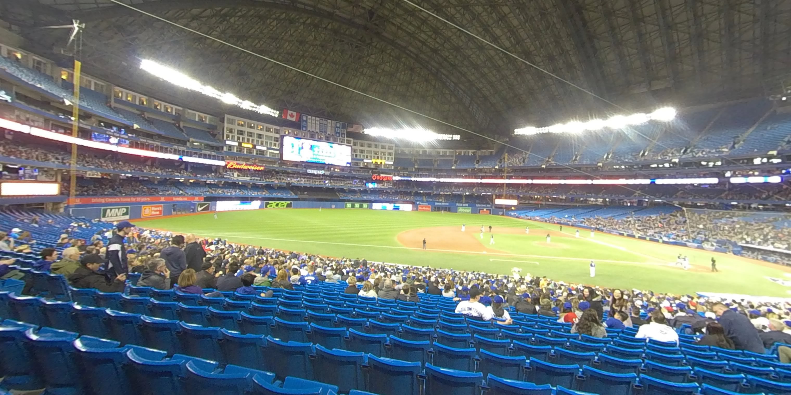 section 127 panoramic seat view  for baseball - rogers centre