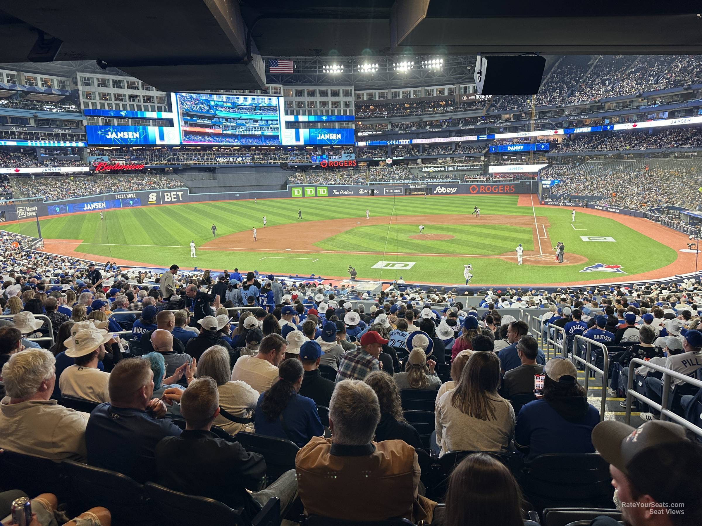 section 127, row wca seat view  for baseball - rogers centre