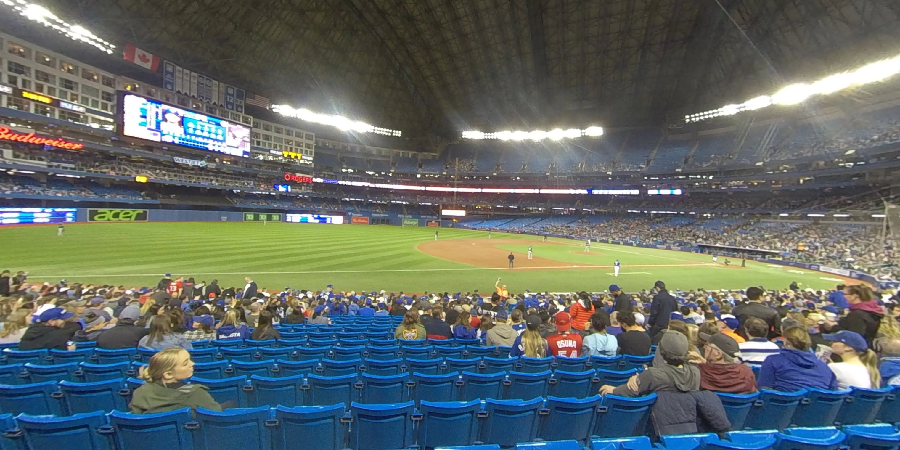 section 129 panoramic seat view  for baseball - rogers centre